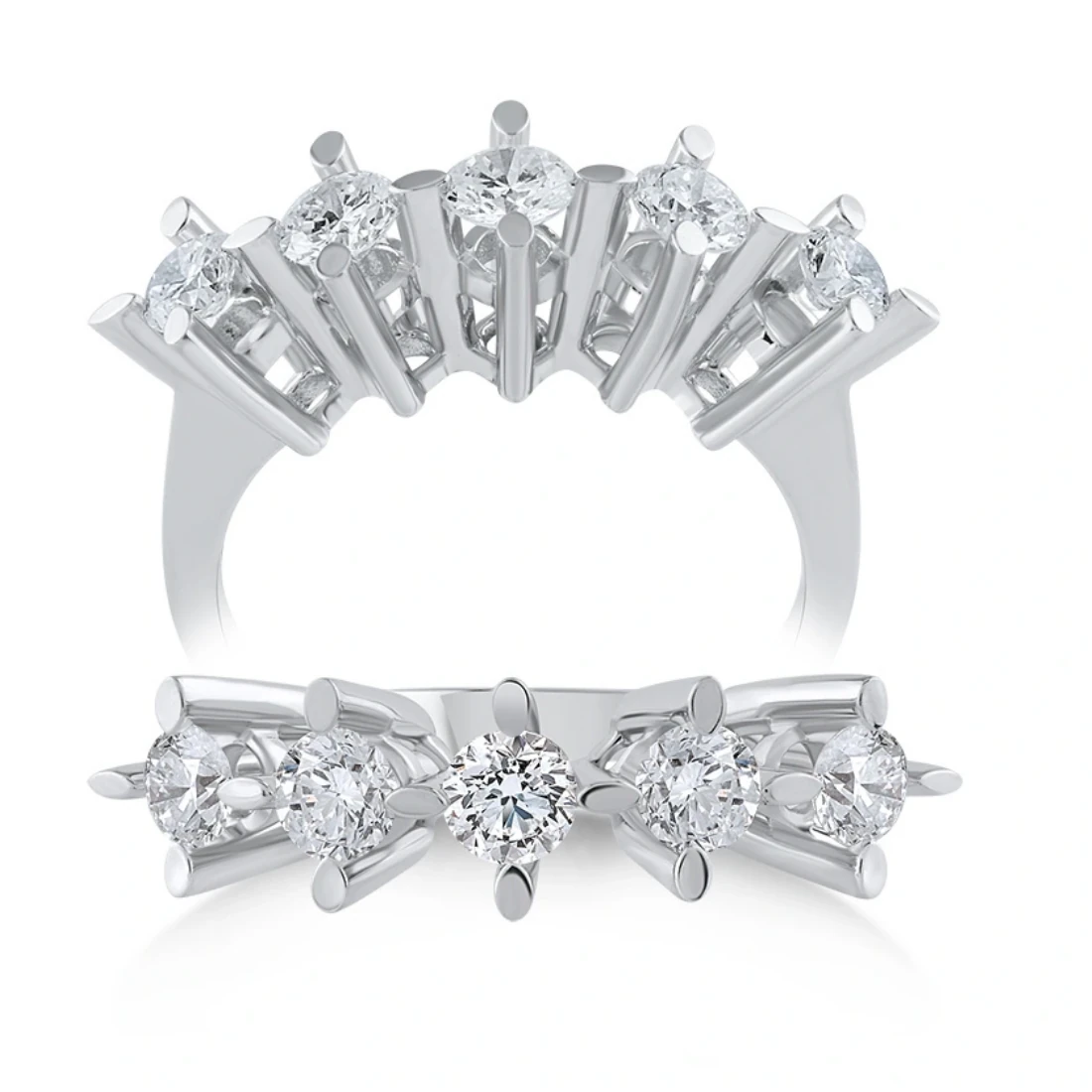 0,80 Karat Pırlanta Beştaş Yüzük