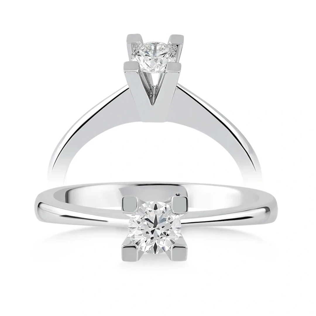 0,13 Karat Tektaş Pırlanta Yüzük