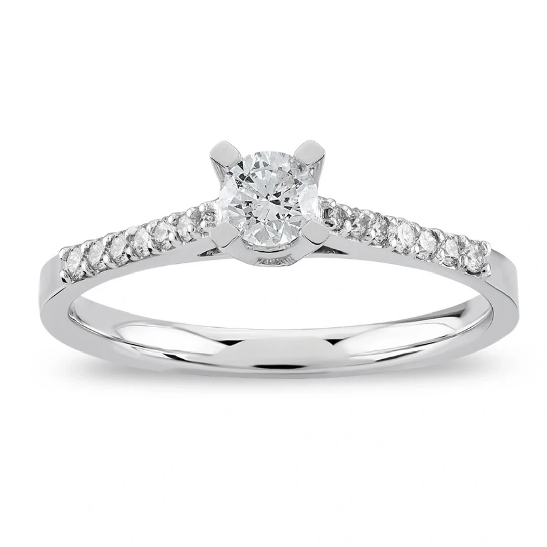 0,38 Karat Tektaş Pırlanta Yüzük