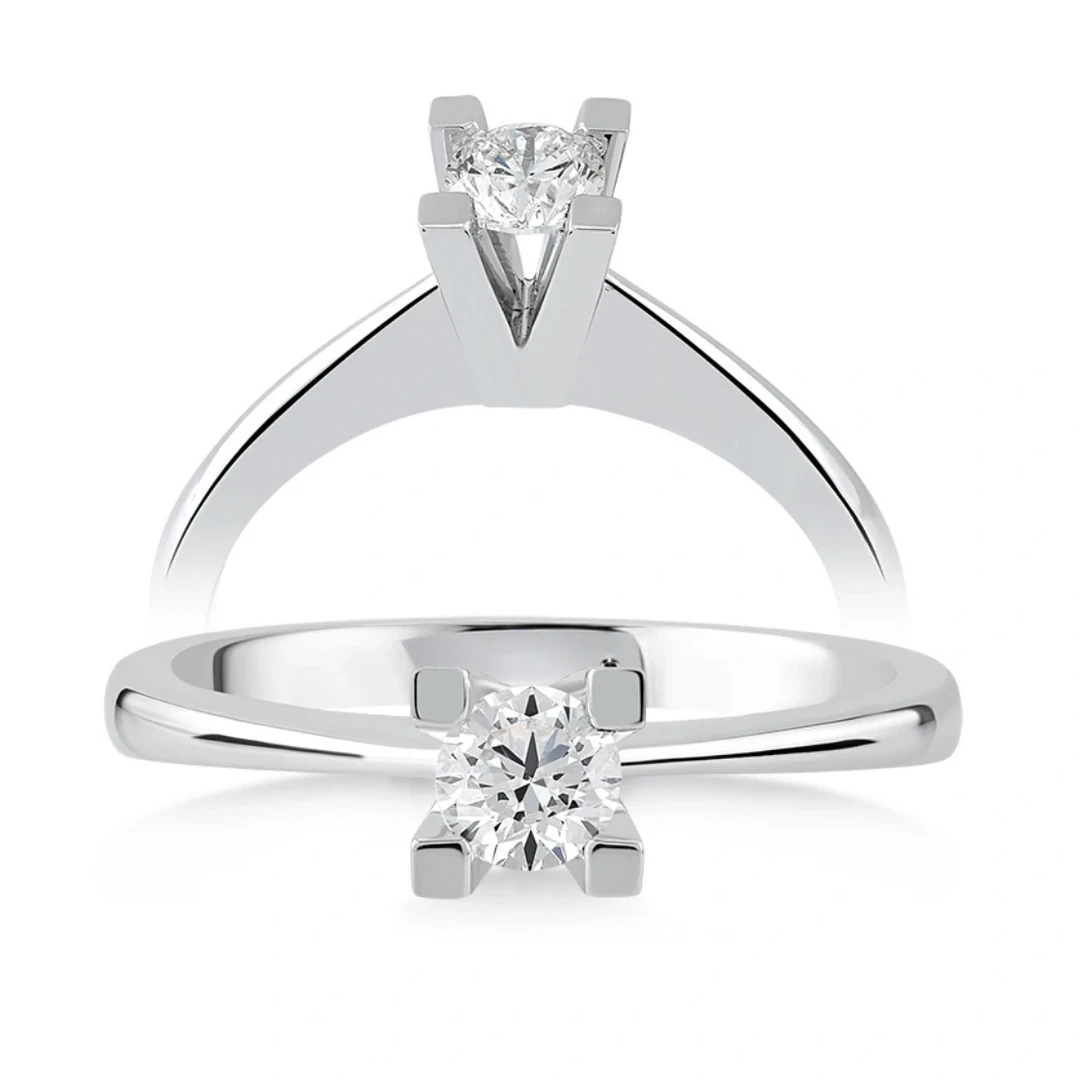 0,27 Karat Tektaş Pırlanta Yüzük