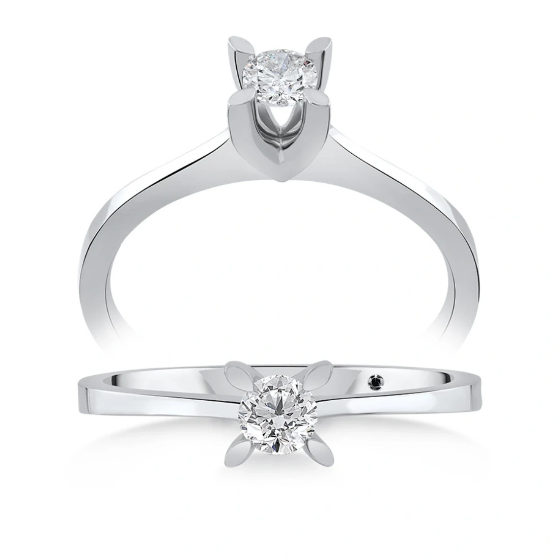 0,21 Karat Tektaş Pırlanta Yüzük