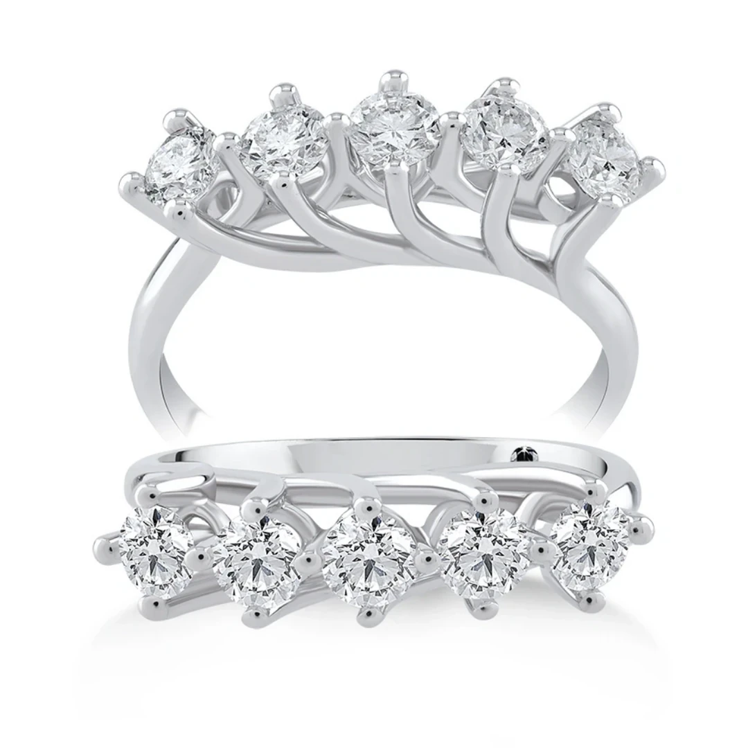 0,75 Karat Pırlanta Beştaş Yüzük