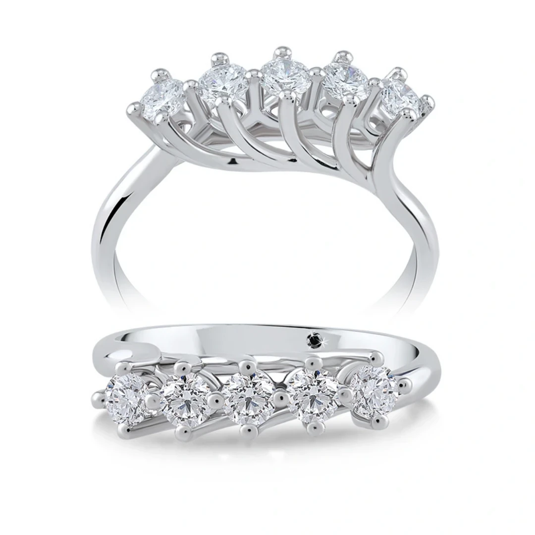 0,42 Karat Pırlanta Beştaş Yüzük