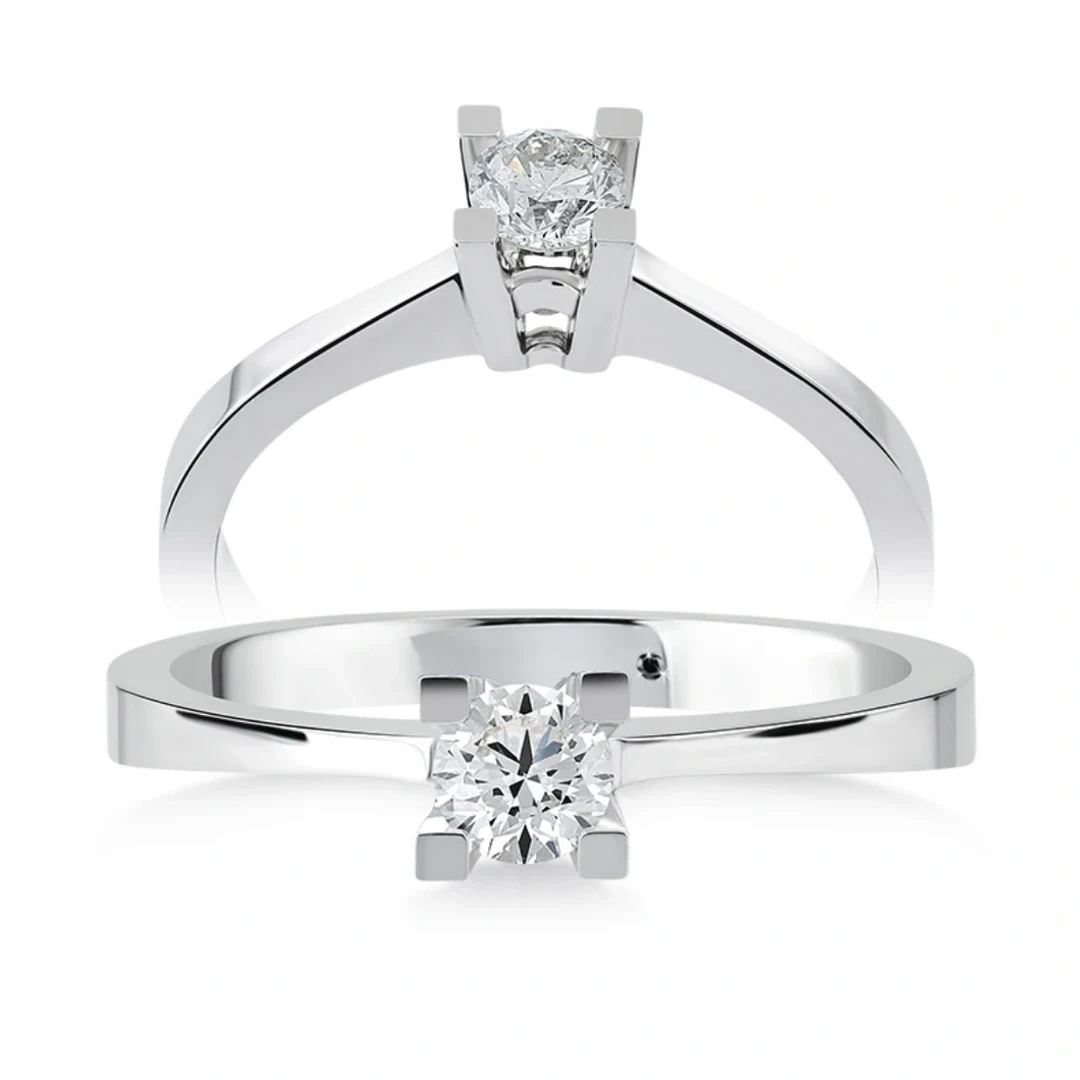 0,23 Karat Tektaş Pırlanta Yüzük