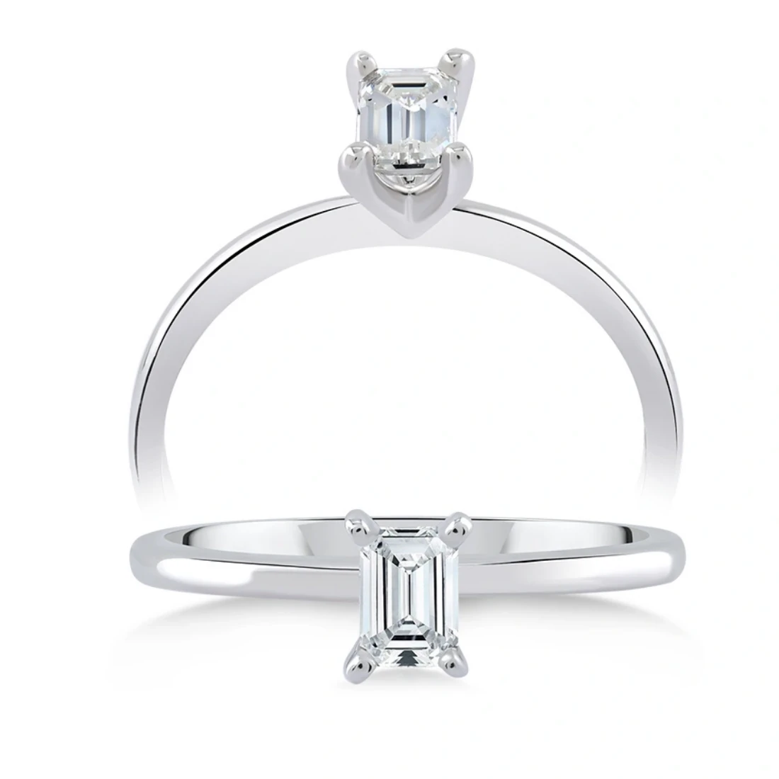 0,30 Karat Octagon Tektaş Pırlanta Yüzük