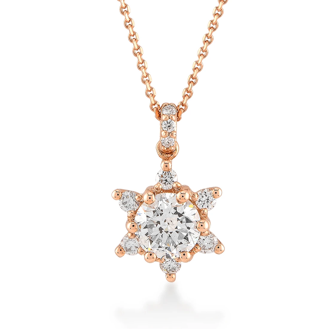 0,49 Karat Tasarım Pırlanta Tektaş Kolye