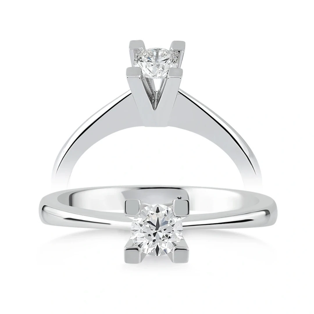 0,11 Karat Tektaş Pırlanta Yüzük