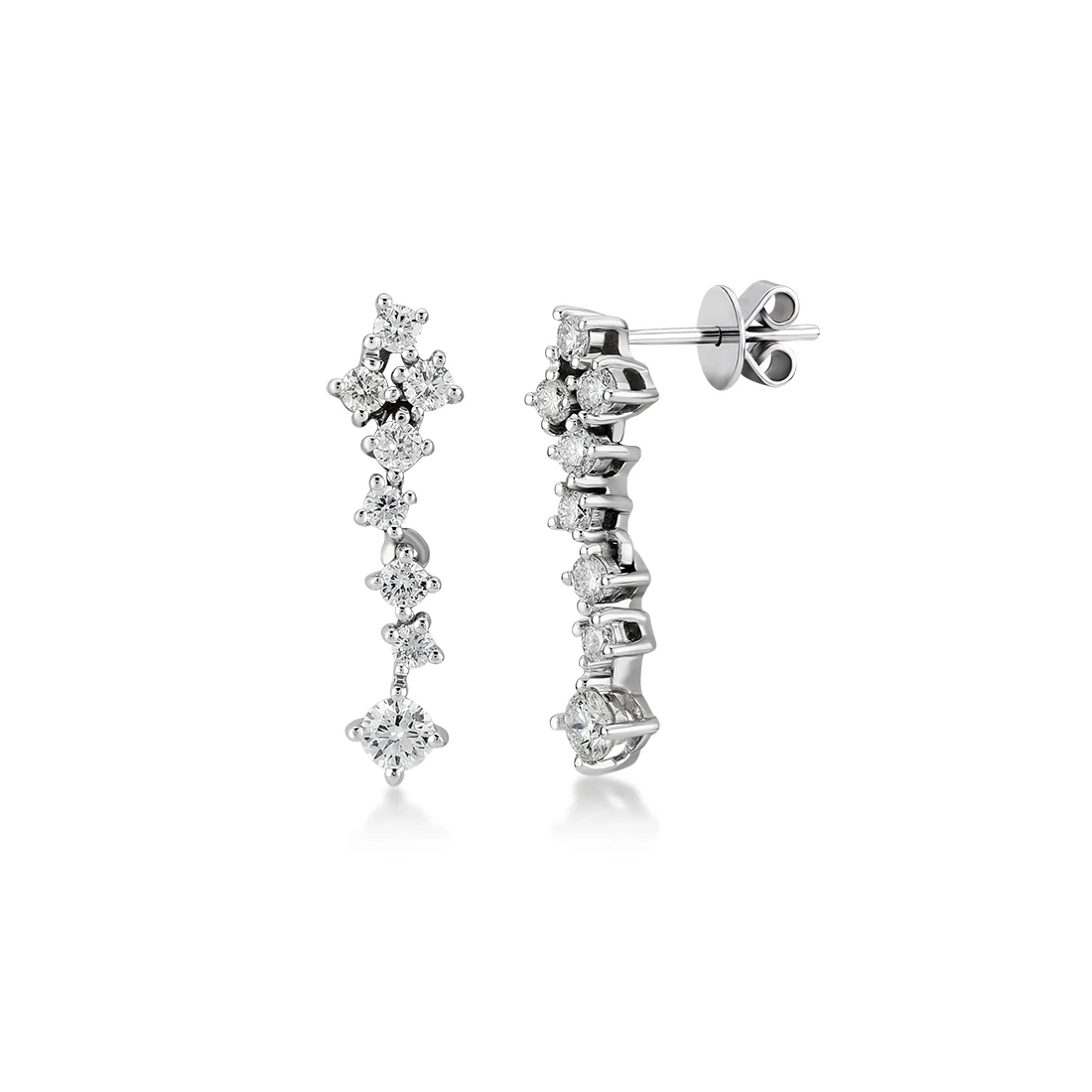 0,50 Karat Tasarım Pırlanta Küpe