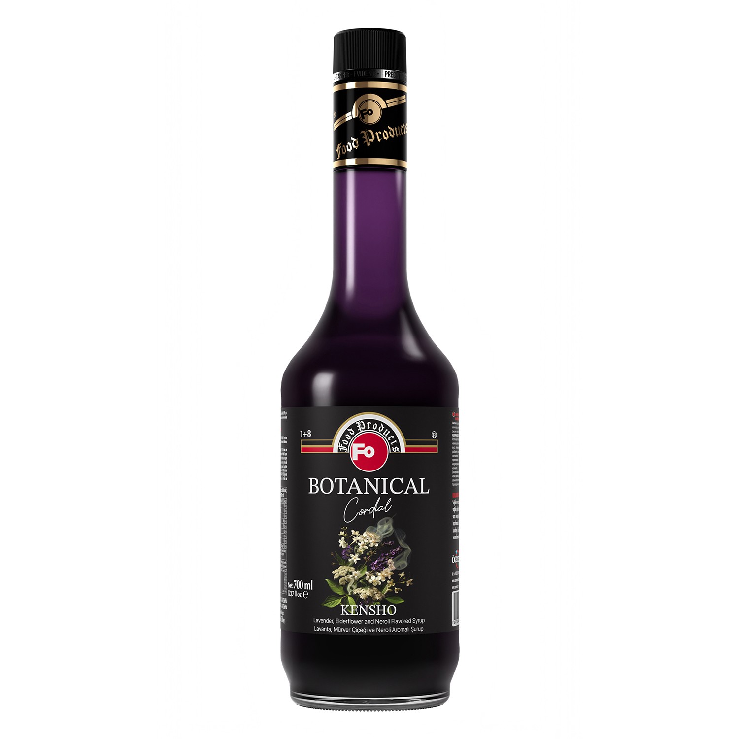 KENSHO (Botanical Cordial) - Lavanta, Mürver ve Portakal Çiçeği Aromalı Şurup 700ml