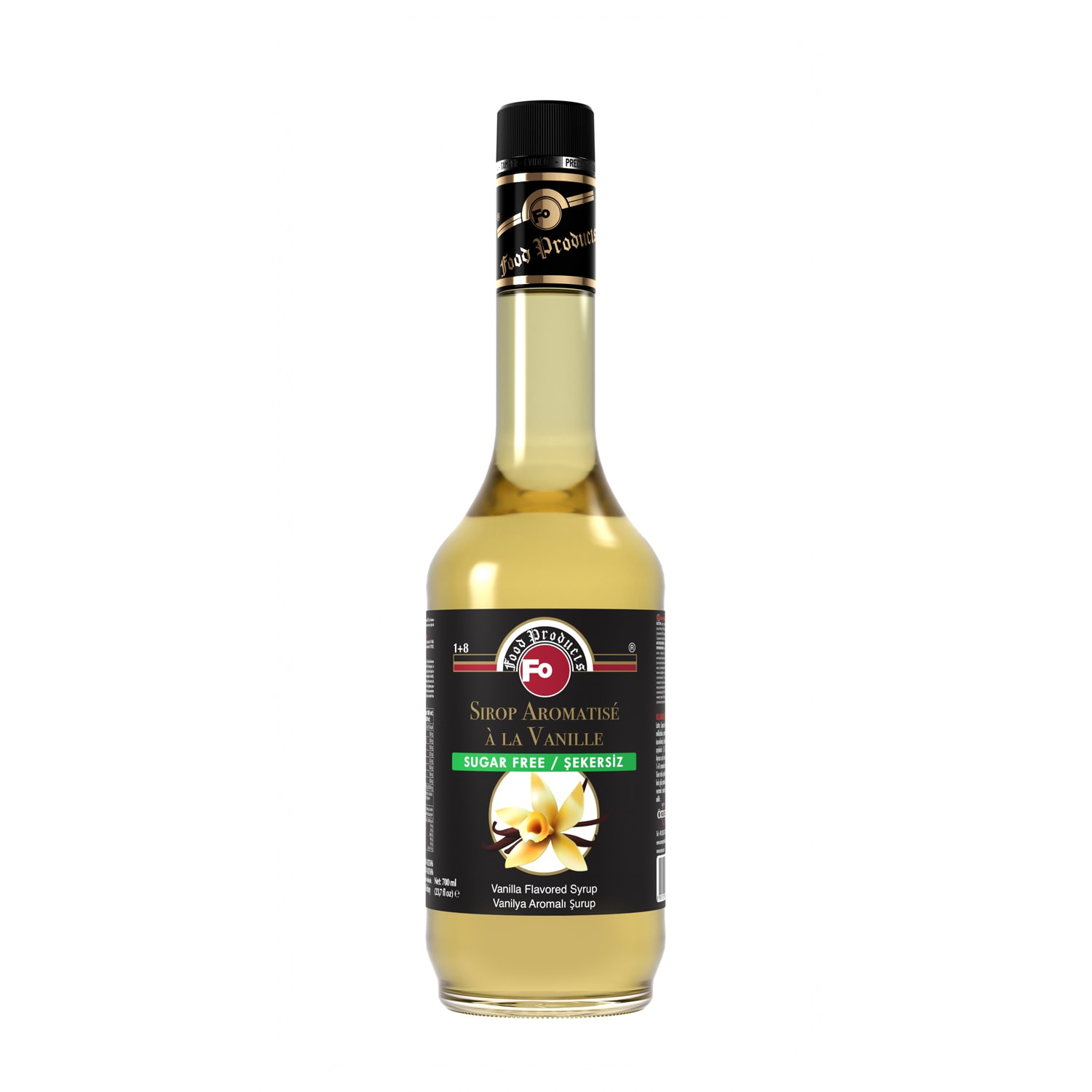 Vanilya Aromalı Şurup - Şekersiz 700 ml