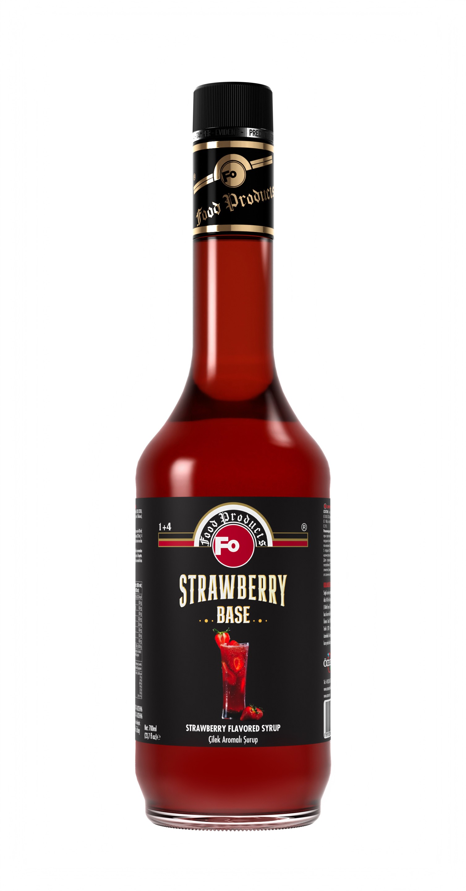 Çilek Aromalı Baz Şurup 700 ml