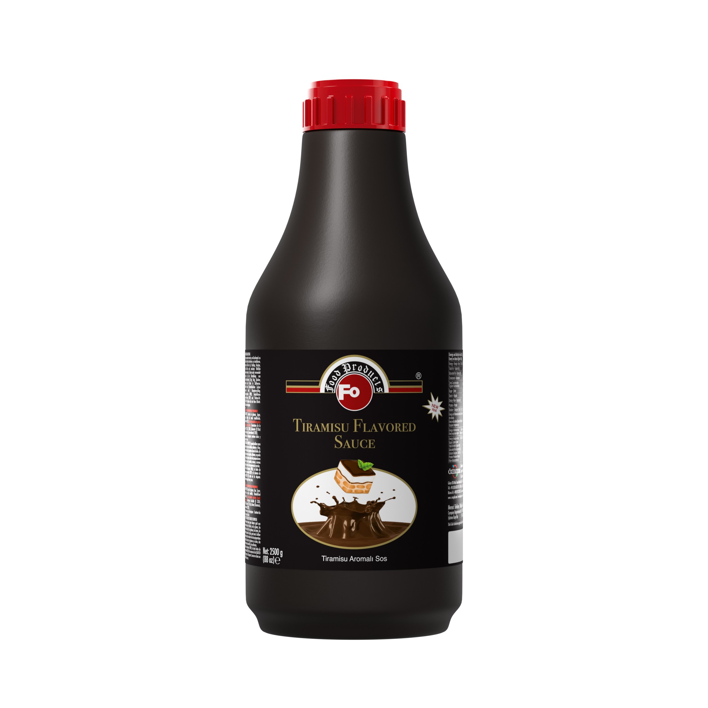 Tiramisu Aromalı Profesyonel Bar Sos 2,5 kg (Pompa Hediyeli)