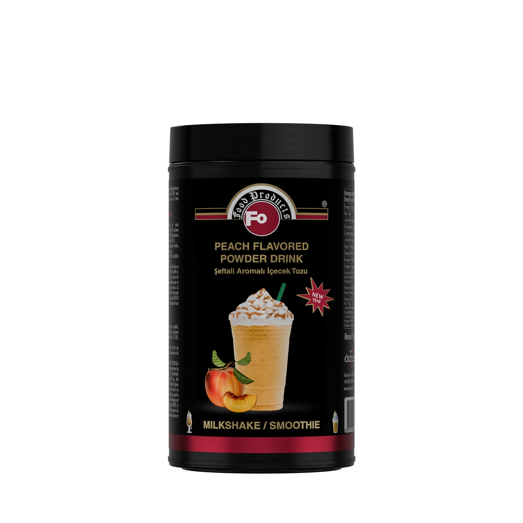 Şeftali Aromalı İçecek Tozu/ Milkshake 1 Kg