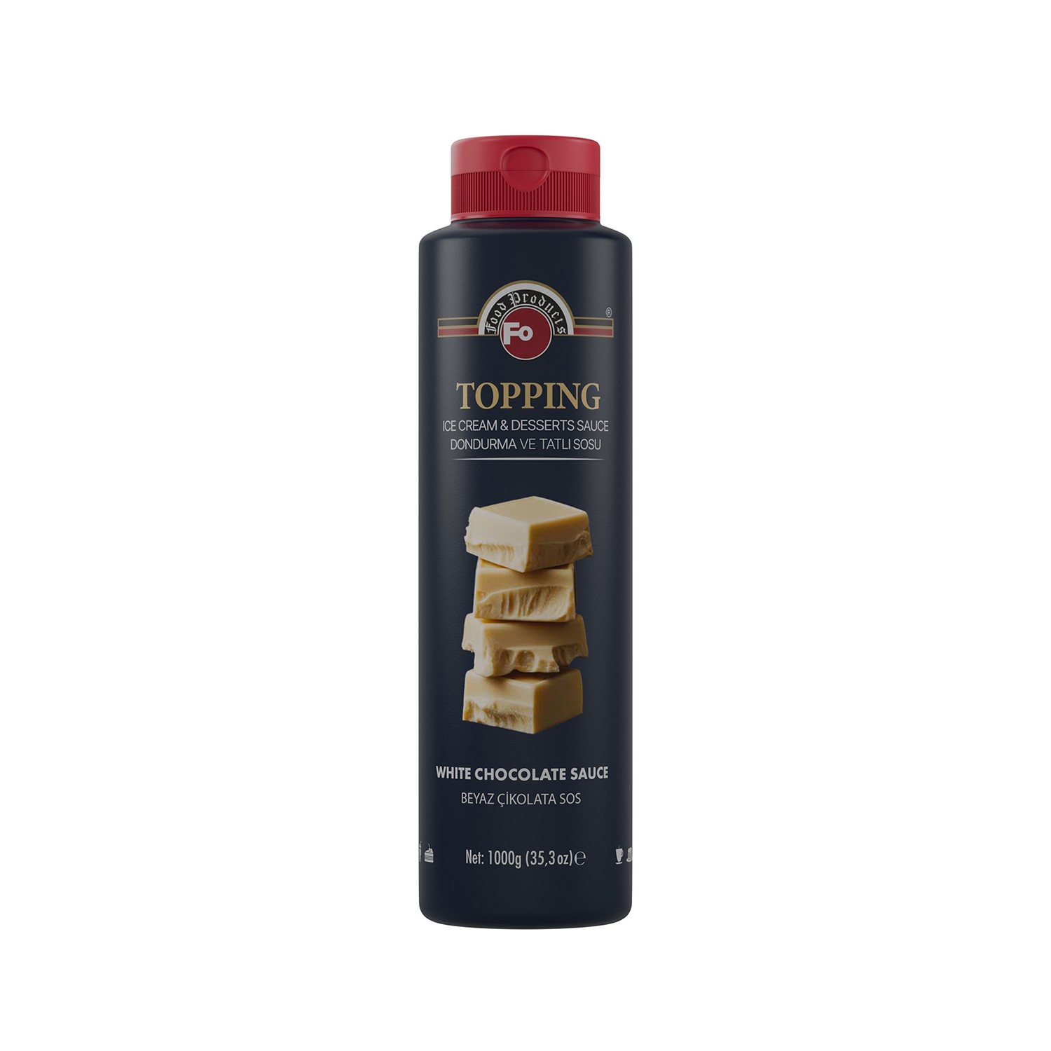 Beyaz Çikolatalı Topping Dondurma Sosu 1 Kg