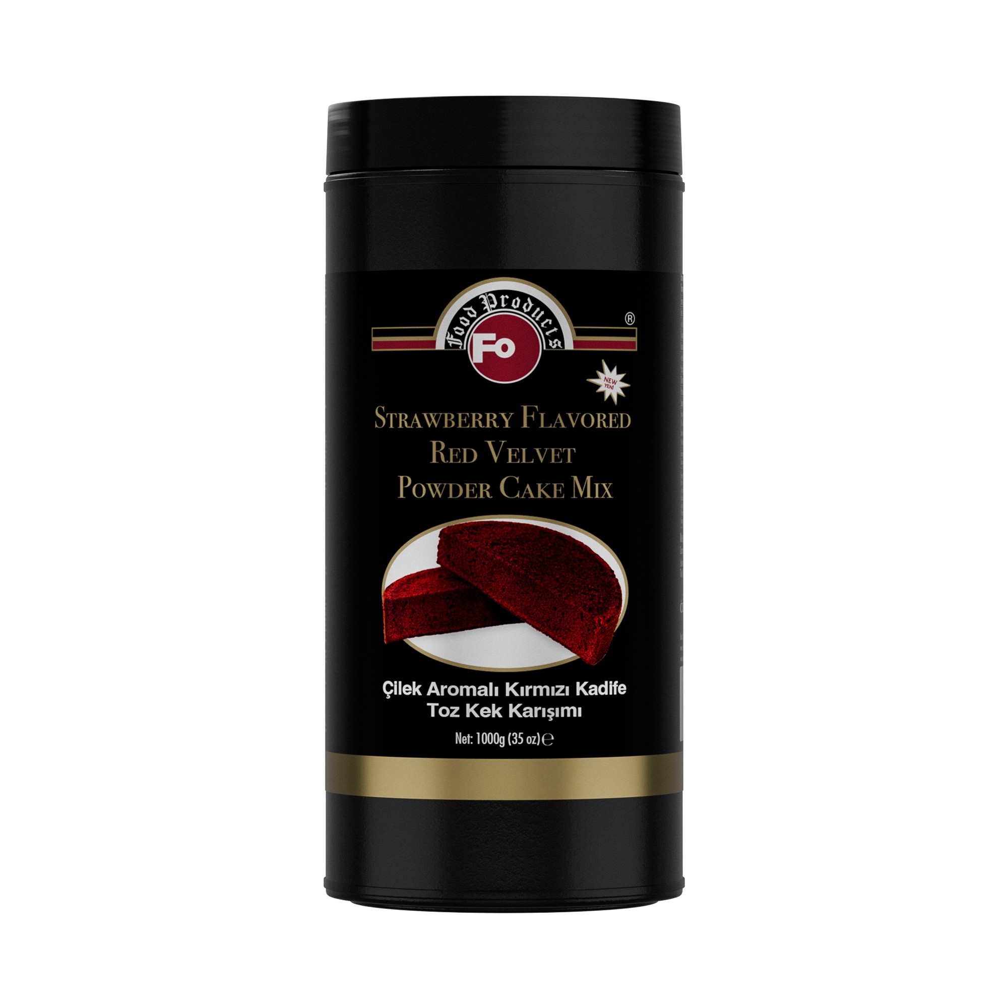 Çilek Aromalı Kırmızı Kadife Toz Kek Karışımı 1 kg