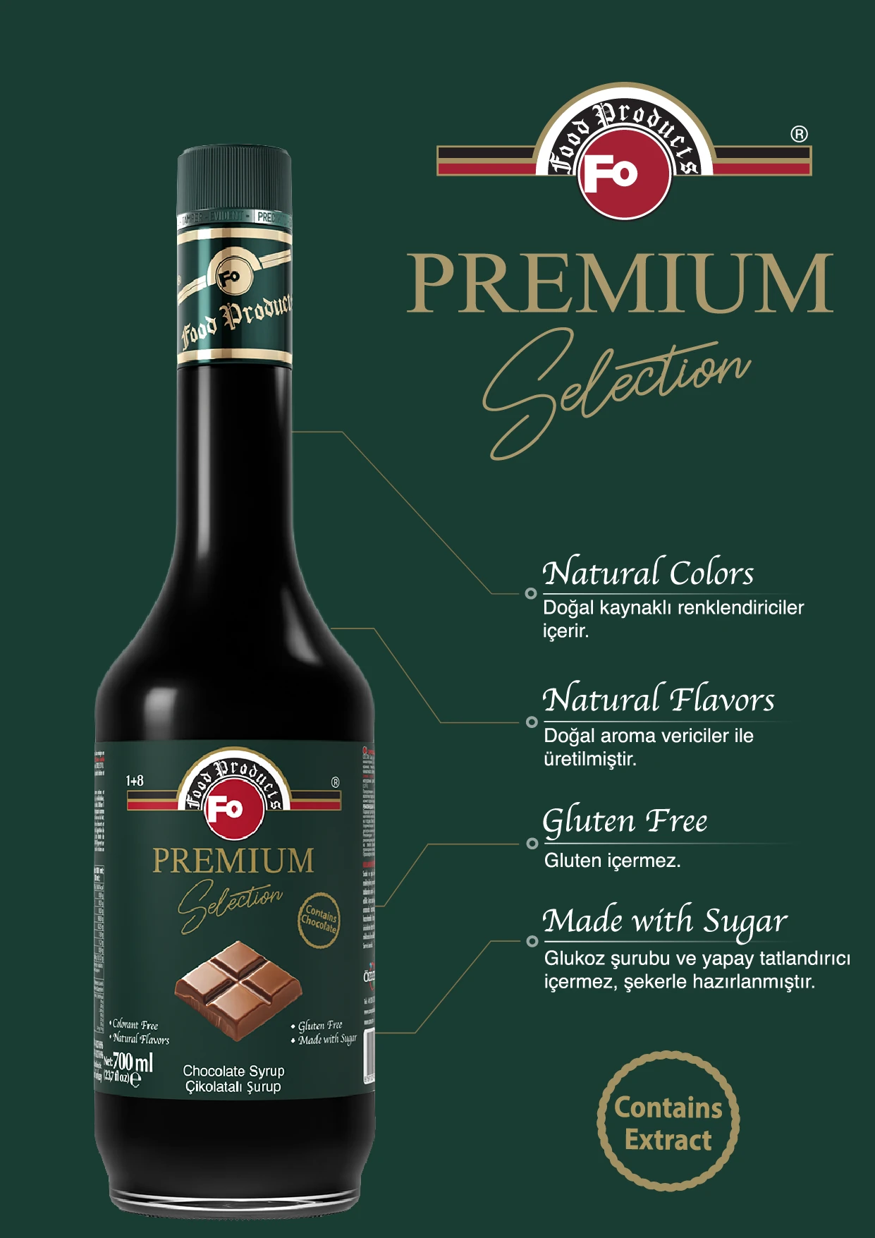 Çikolatalı Şurup – Premium 700 ml | FO | ₺ 555.50