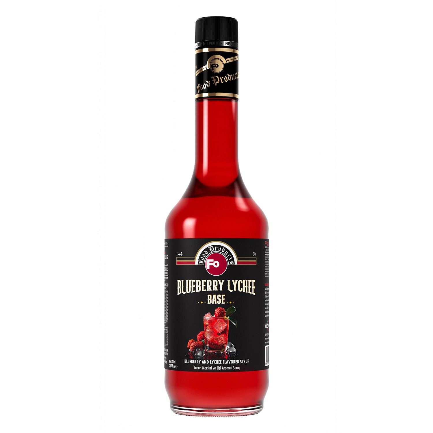 Yaban Mersini ve Liçi Aromalı Şurup - Blueberry Lychee Base 700 ml