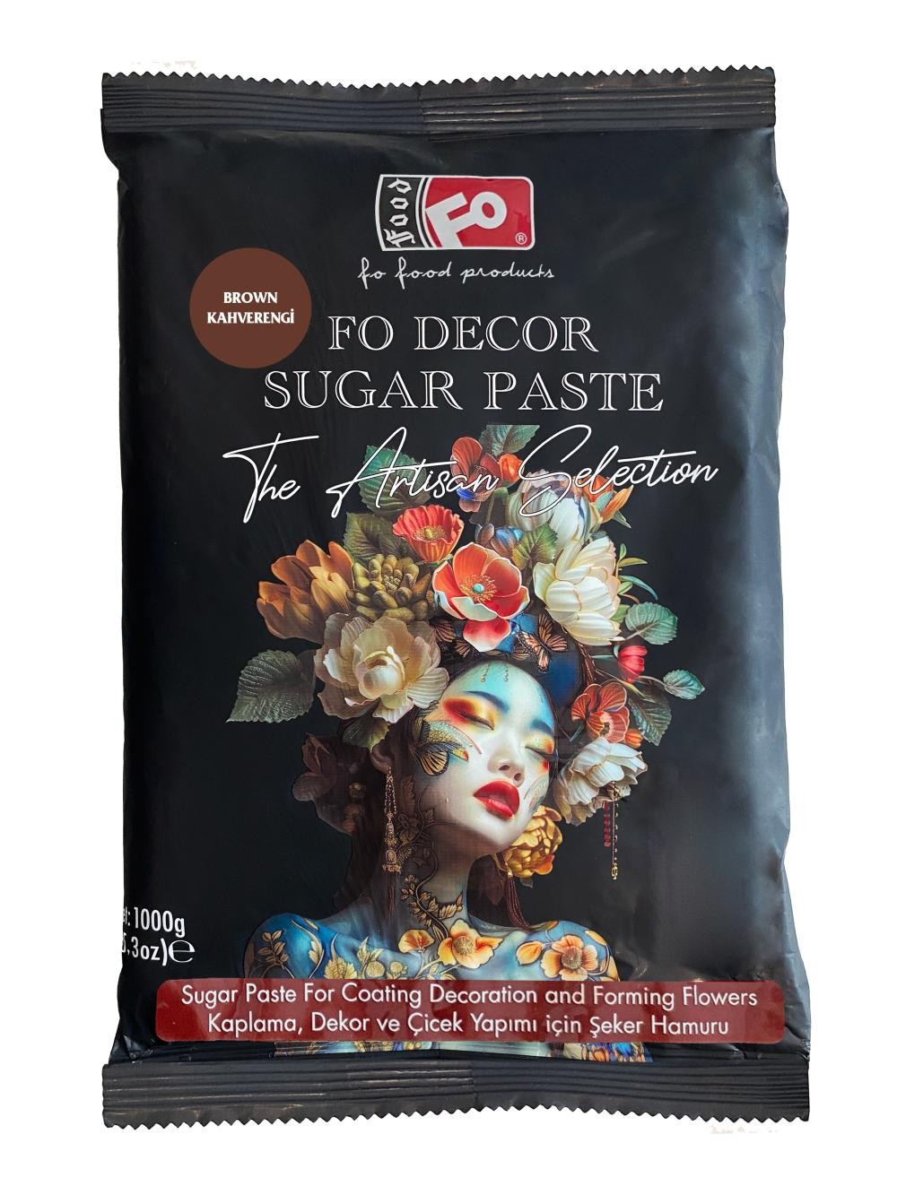 Kahverengi Fodekor Kaplama Dekor Şeker Hamuru 1 kg