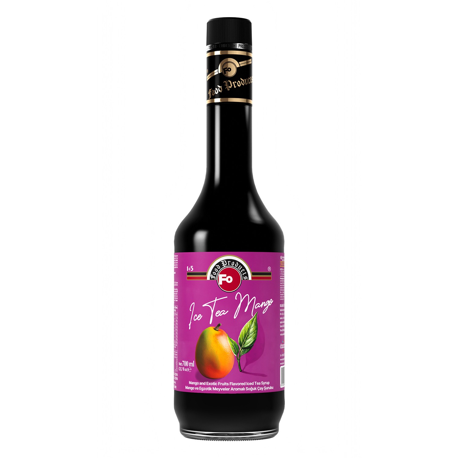 Mango ve Egzotik Meyveler Aromalı Soğuk Çay Baz Şurubu 700 ml