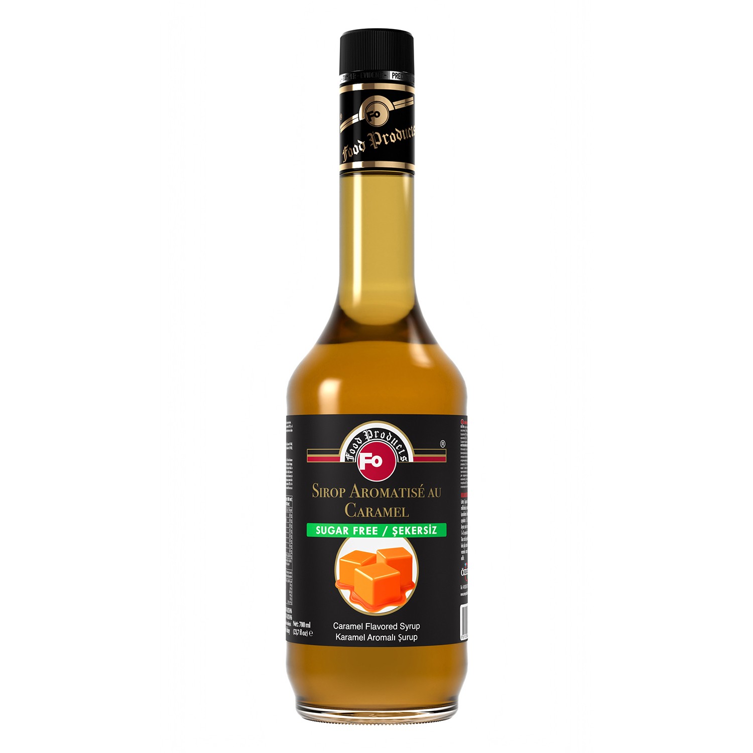 Şekersiz Karamel Aromalı Şurup 700 ml