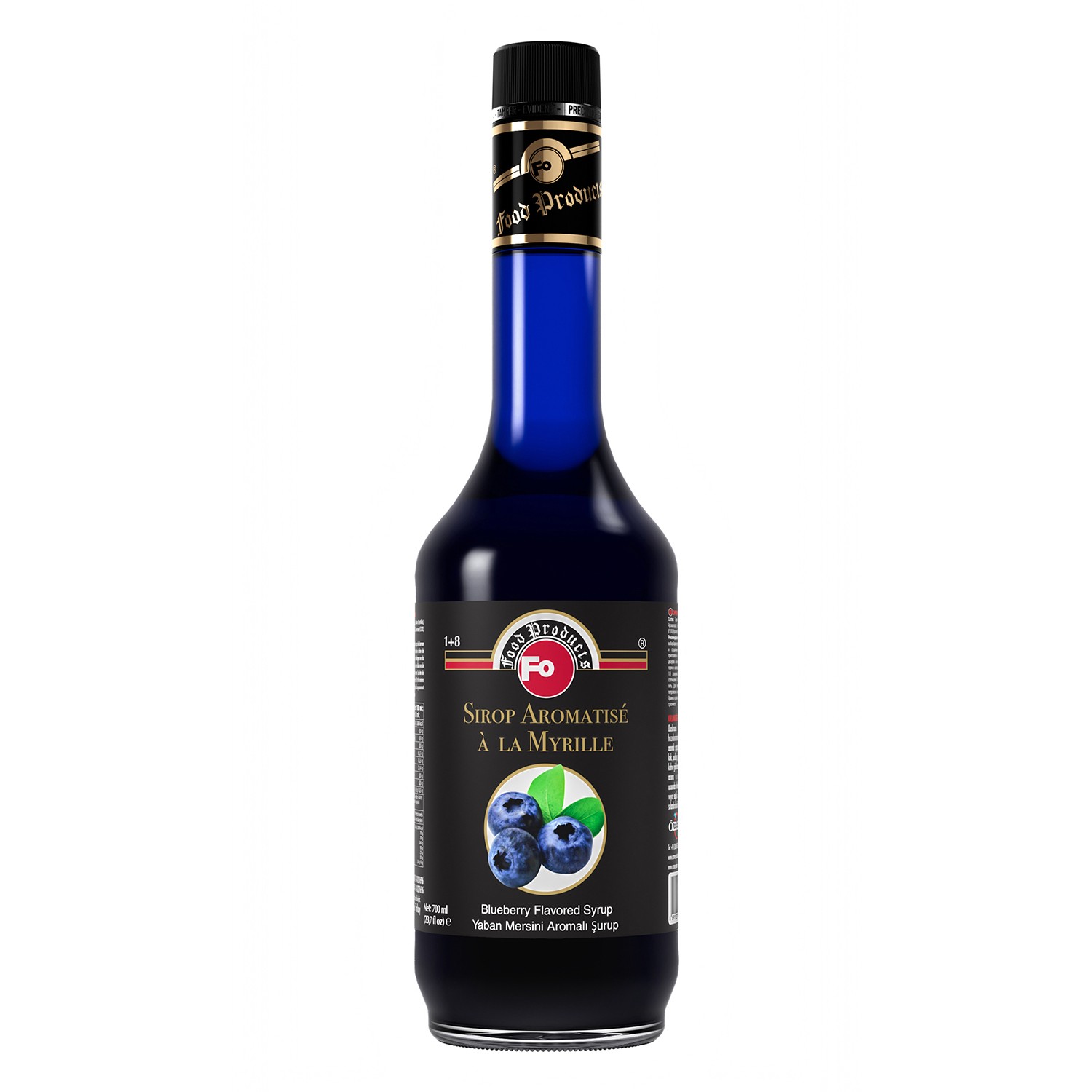 Yaban Mersini Aromalı Şurup 700 ml - Mavi