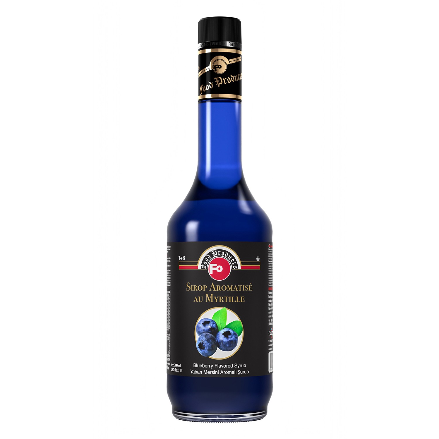 Yaban Mersini Aromalı Şurup 700 ml - Mavi