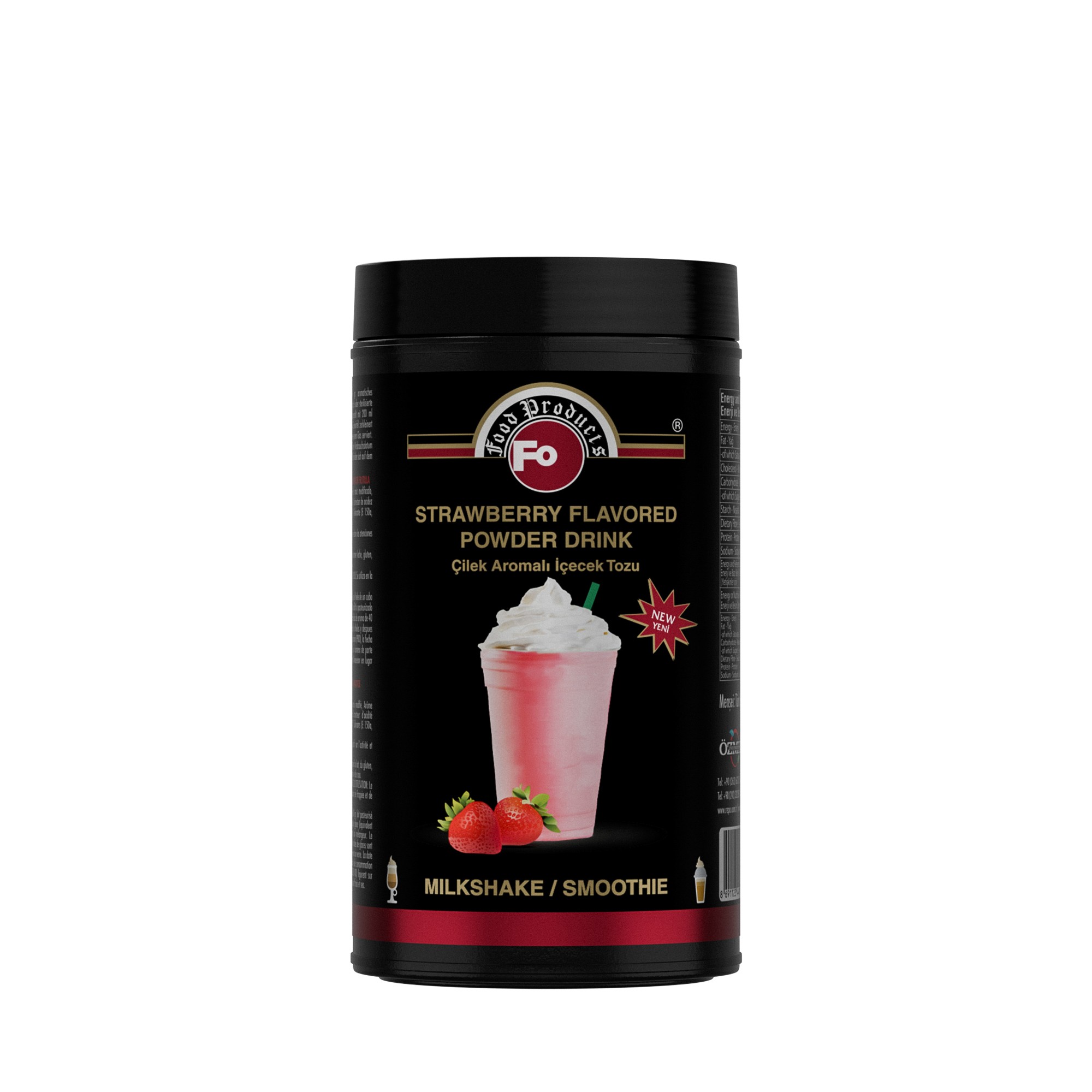 Çilek Aromalı İçecek Tozu Milkshake 1 Kg