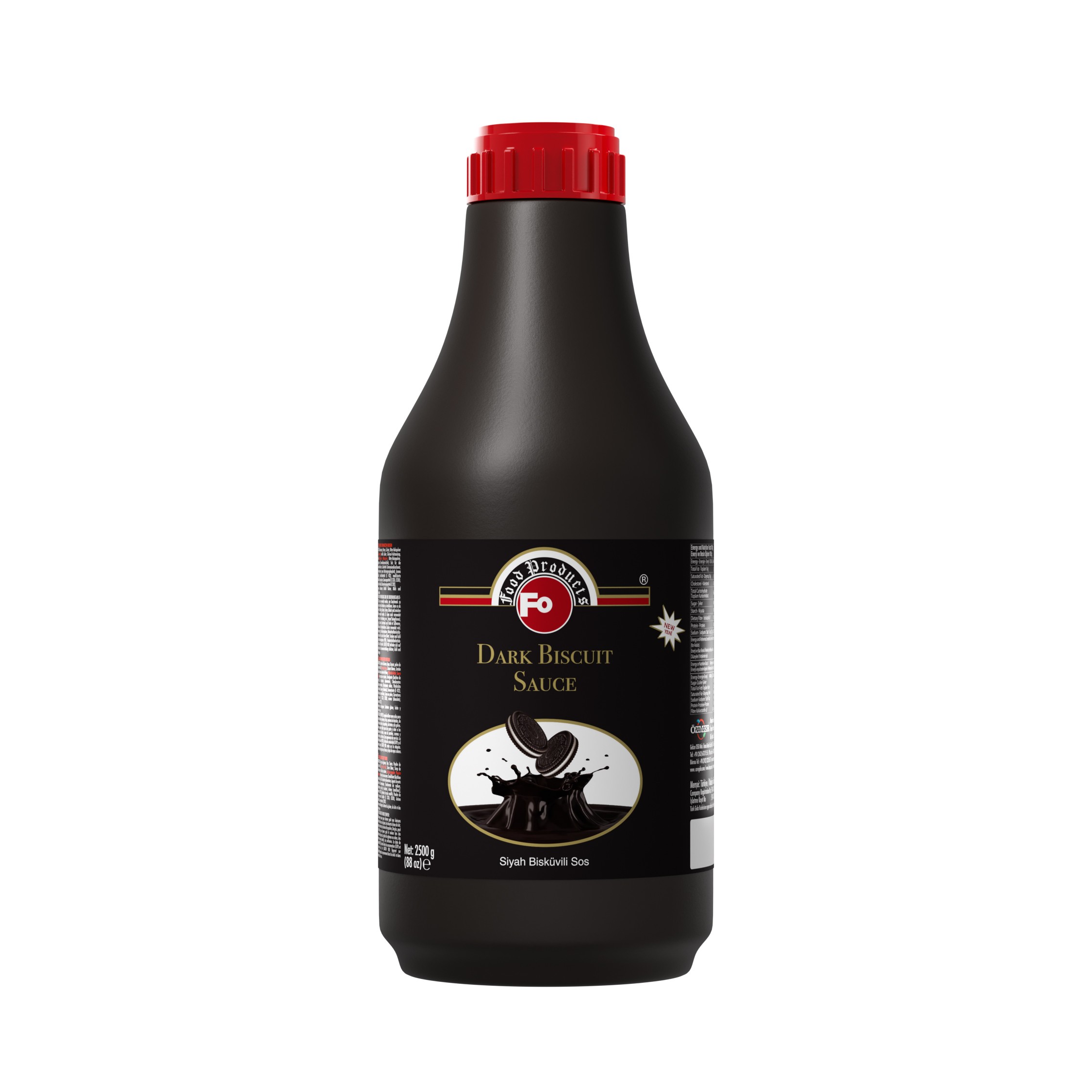 Siyah Bisküvili Profesyonel Sos 2,5 kg (Pompa Hediyeli)