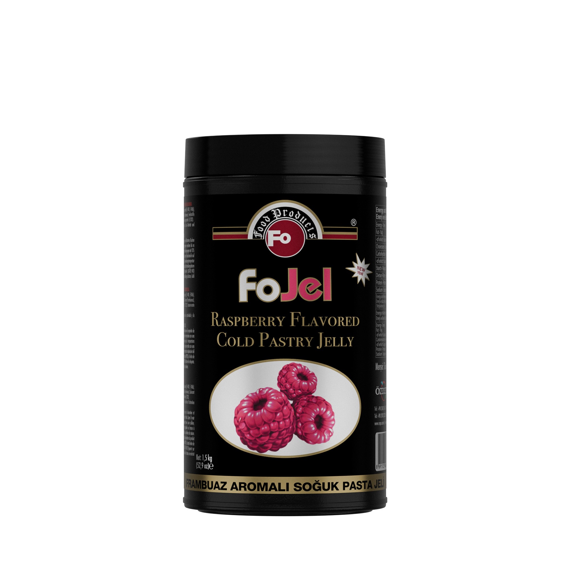 Frambuaz Aromalı Soğuk Pasta Jeli 1,5 Kg