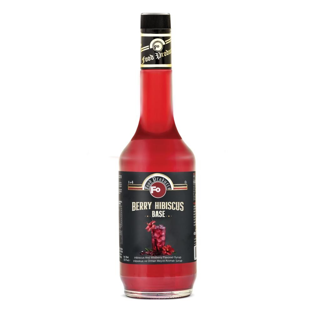 Hibiskus Ve Orman Meyve Aromalı Şurup - Berry Hibiscus Base 700ml