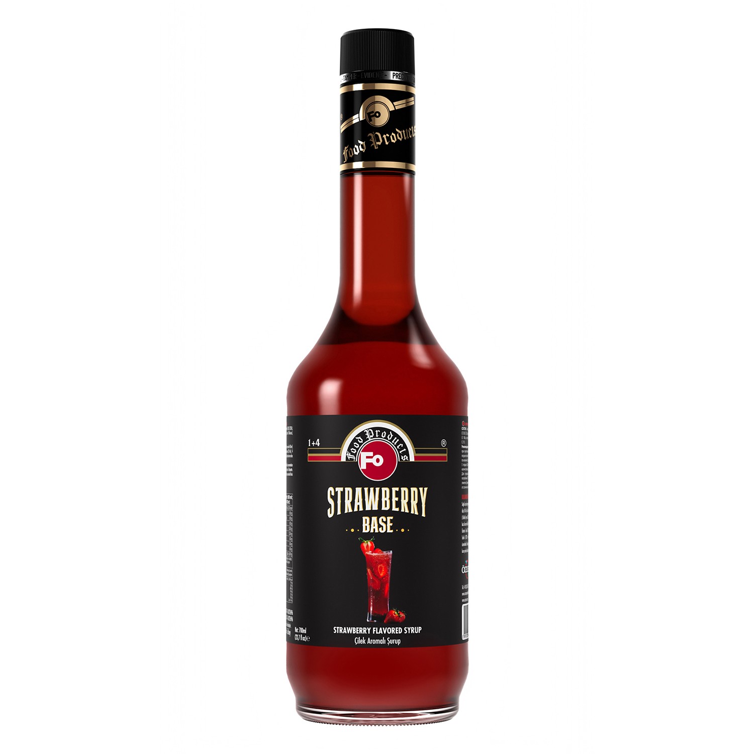 Çilek Aromalı Baz Şurup 700 ml