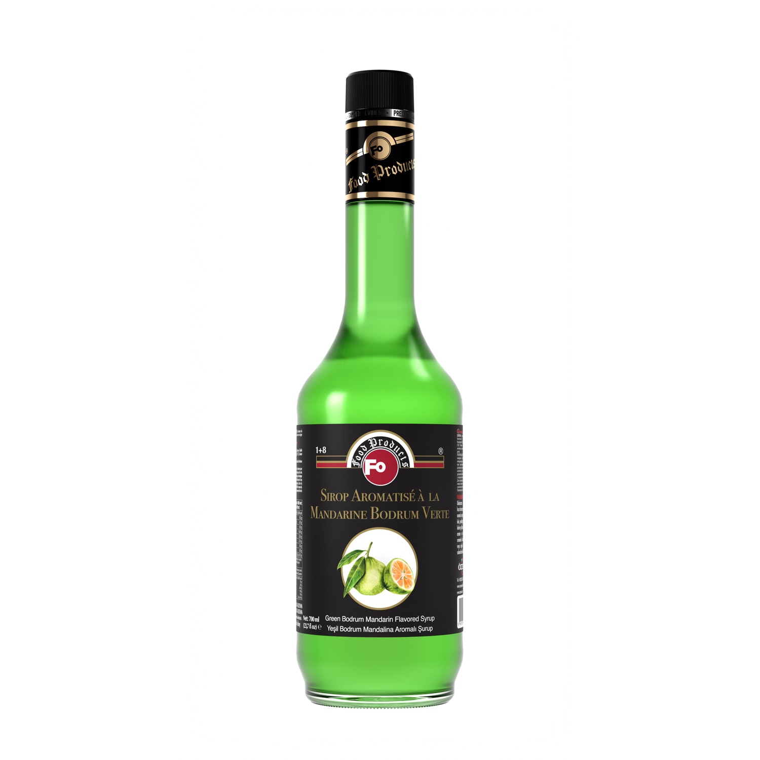 Yeşil Bodrum Mandalinası Aromalı Şurup - Şekerli 700 ml