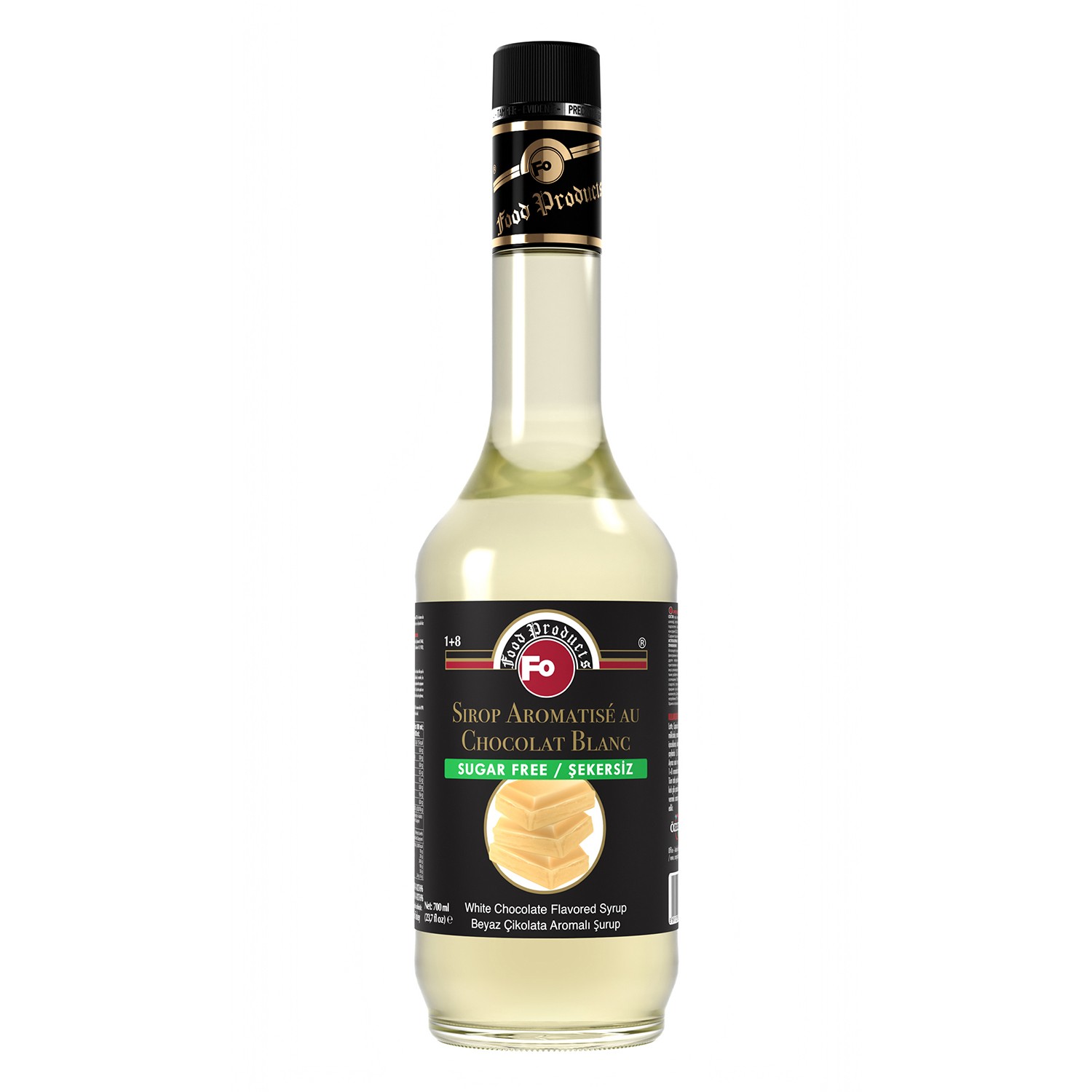Şekersiz Beyaz Çikolata Aromalı Şurup 700 ml