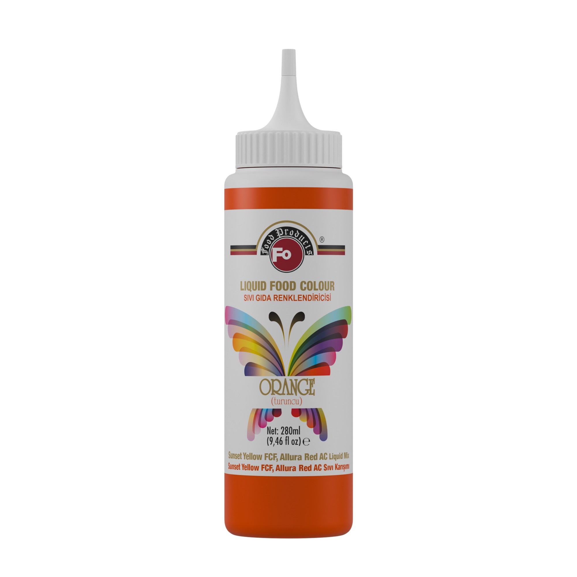 Turuncu Sıvı Gıda Boyası 280 ml