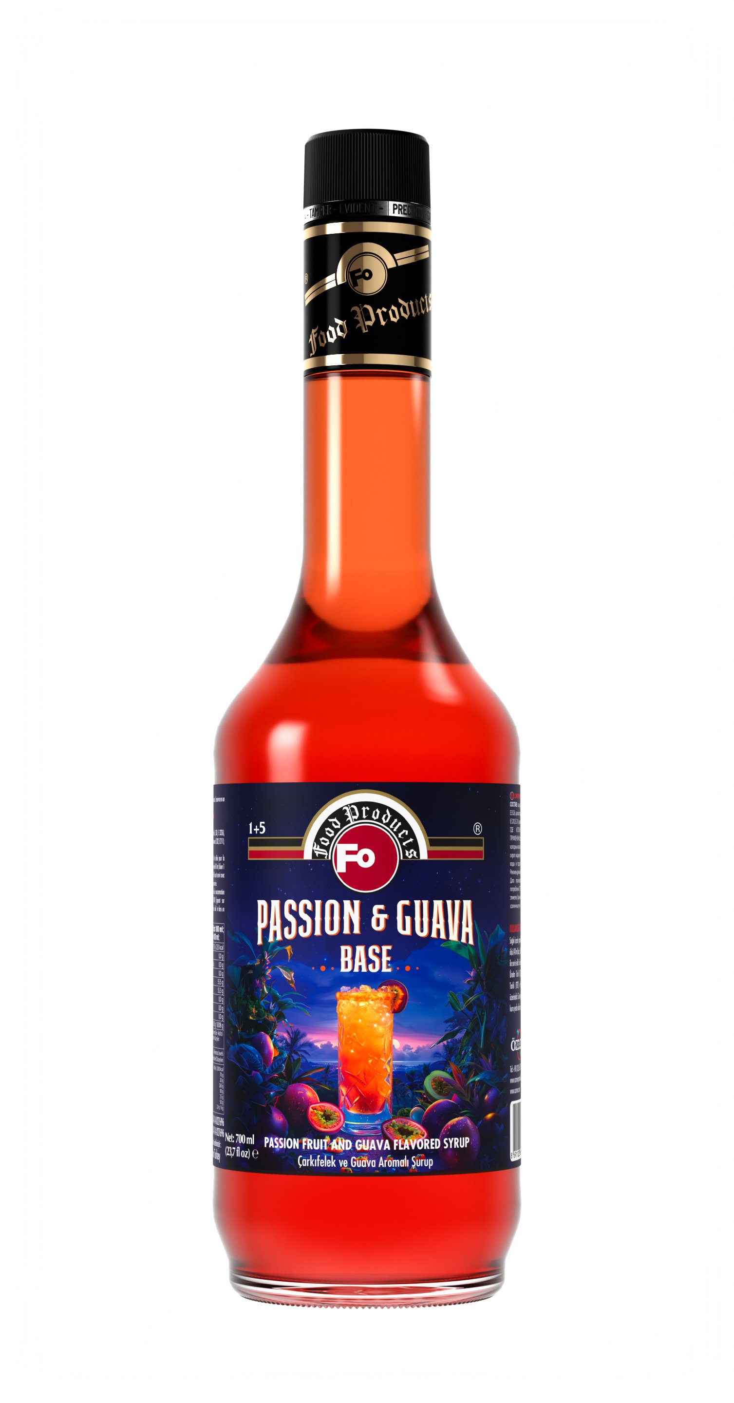 Çarkıfelek ve Guava Aromalı Baz Şurup 700 ml