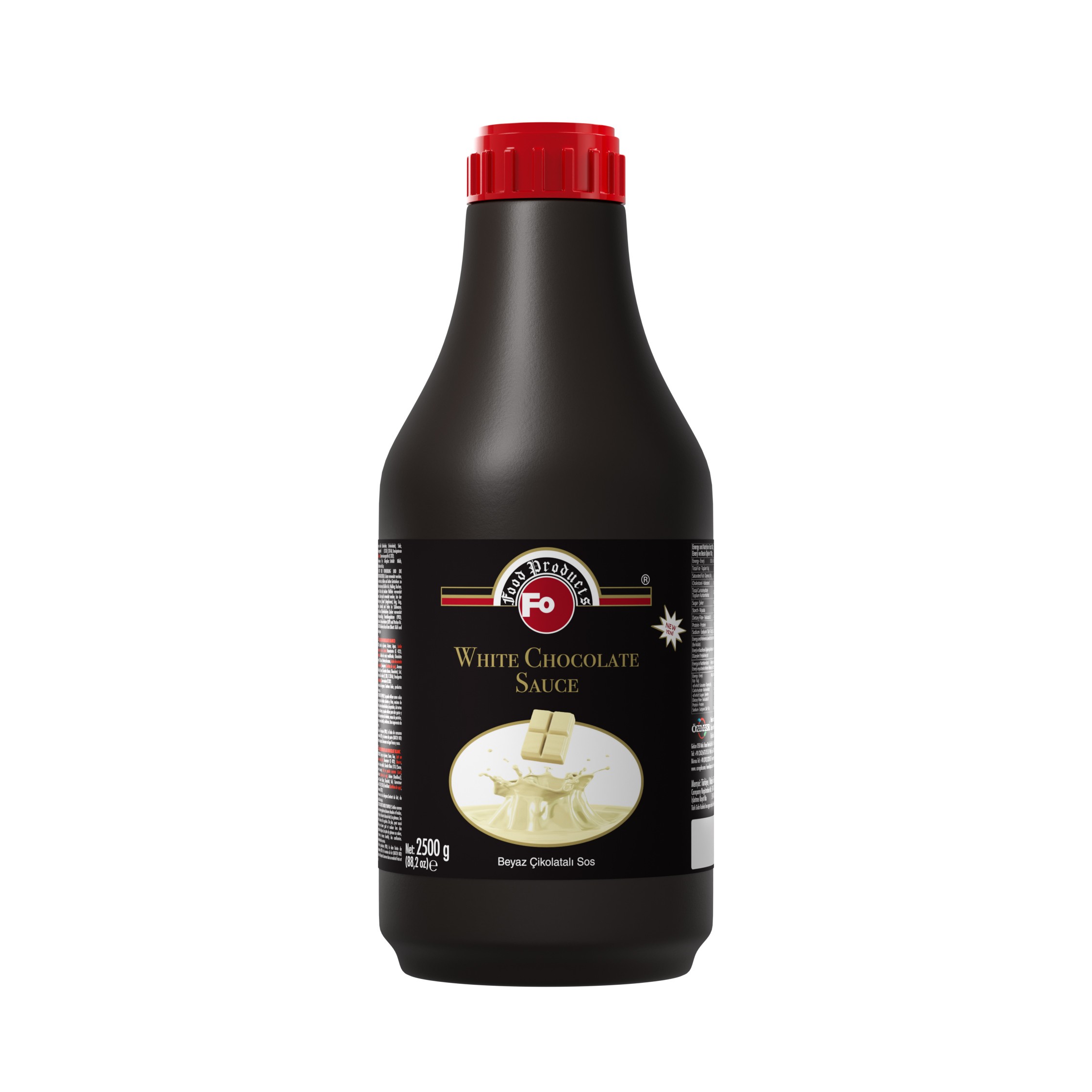 Profesyonel Beyaz Çikolatalı Sos 2,5 kg (Pompa Hediyeli)