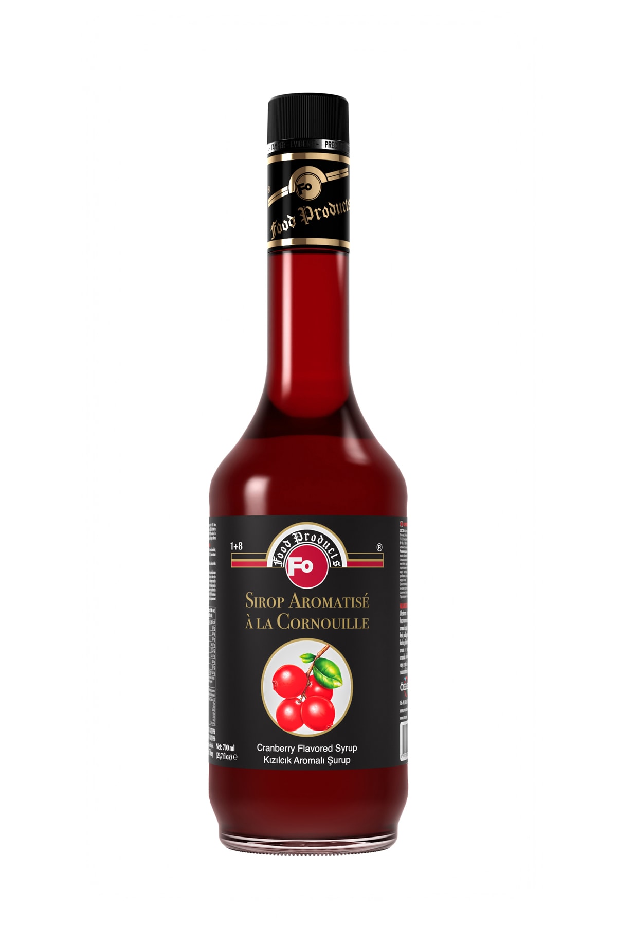 Kızılcık Aromalı Şurup - Şekerli 700 ml