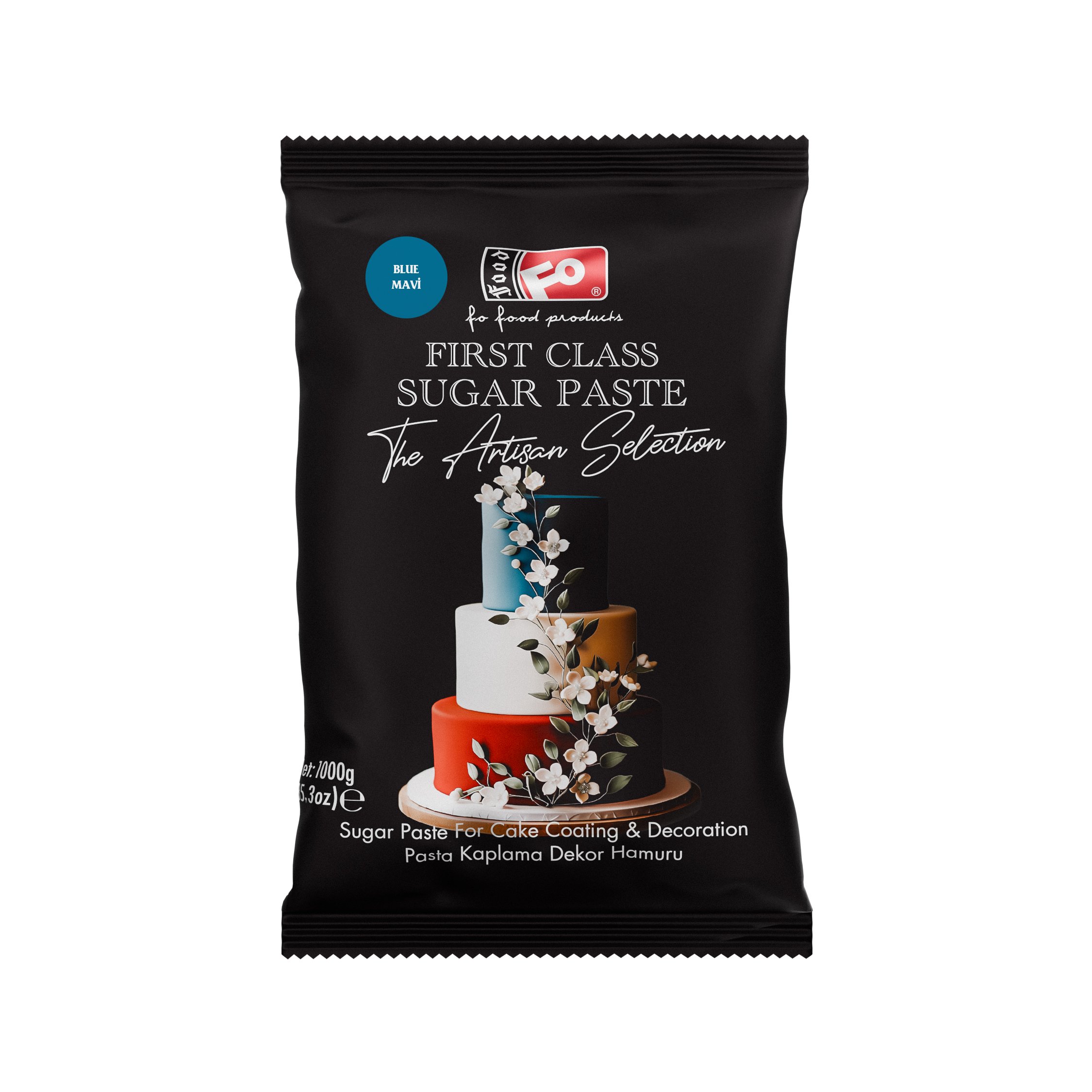 Mavi First Class Kaplama Dekor Şeker Hamuru 1 kg