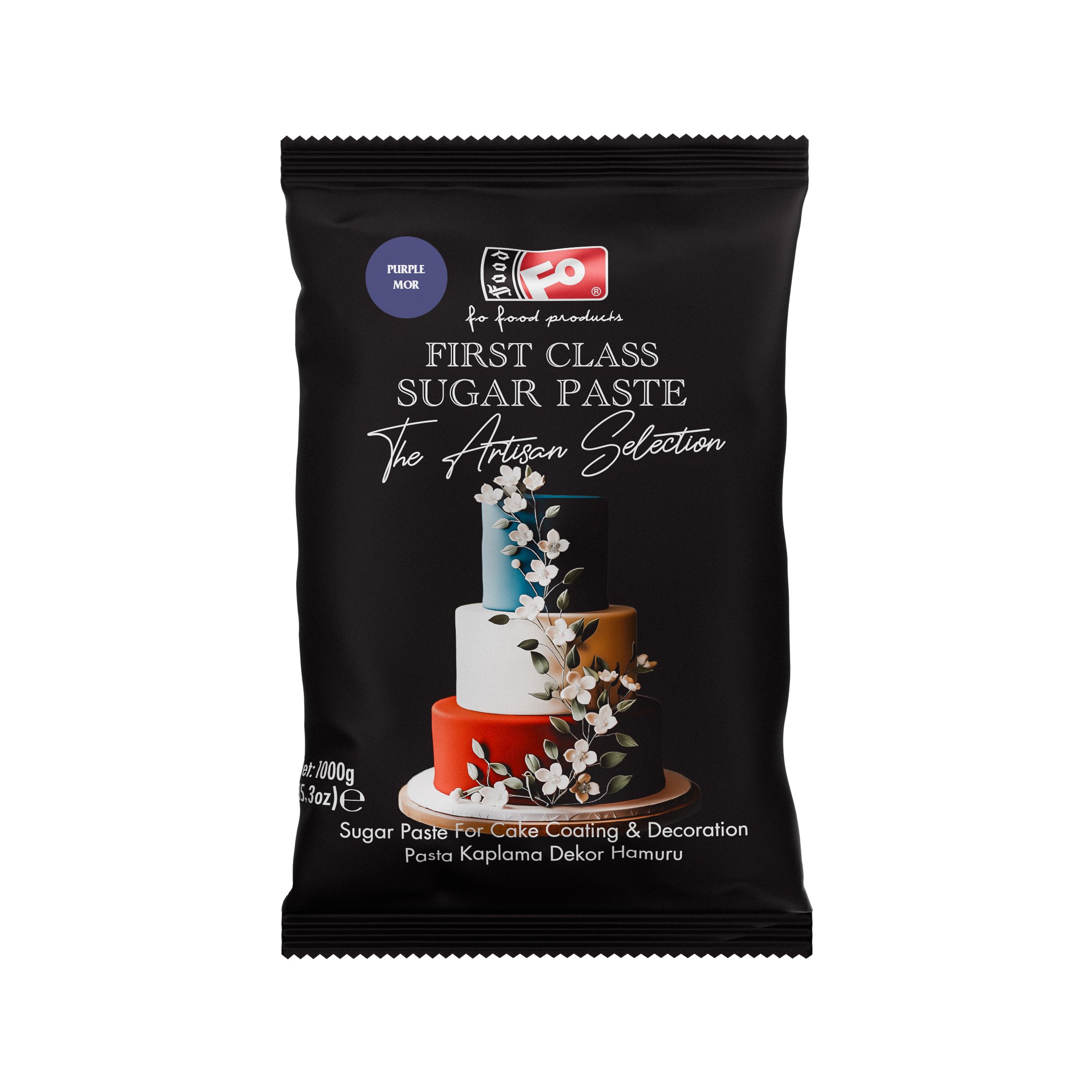 Mor First Class Kaplama Dekor Şeker Hamuru 1 kg