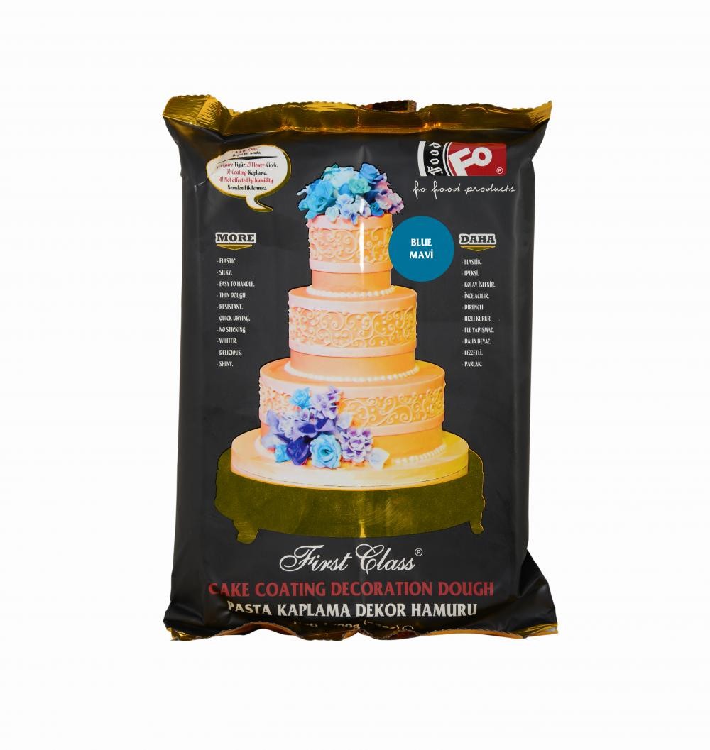 Mavi First Class Kaplama Dekor Şeker Hamuru 1 kg