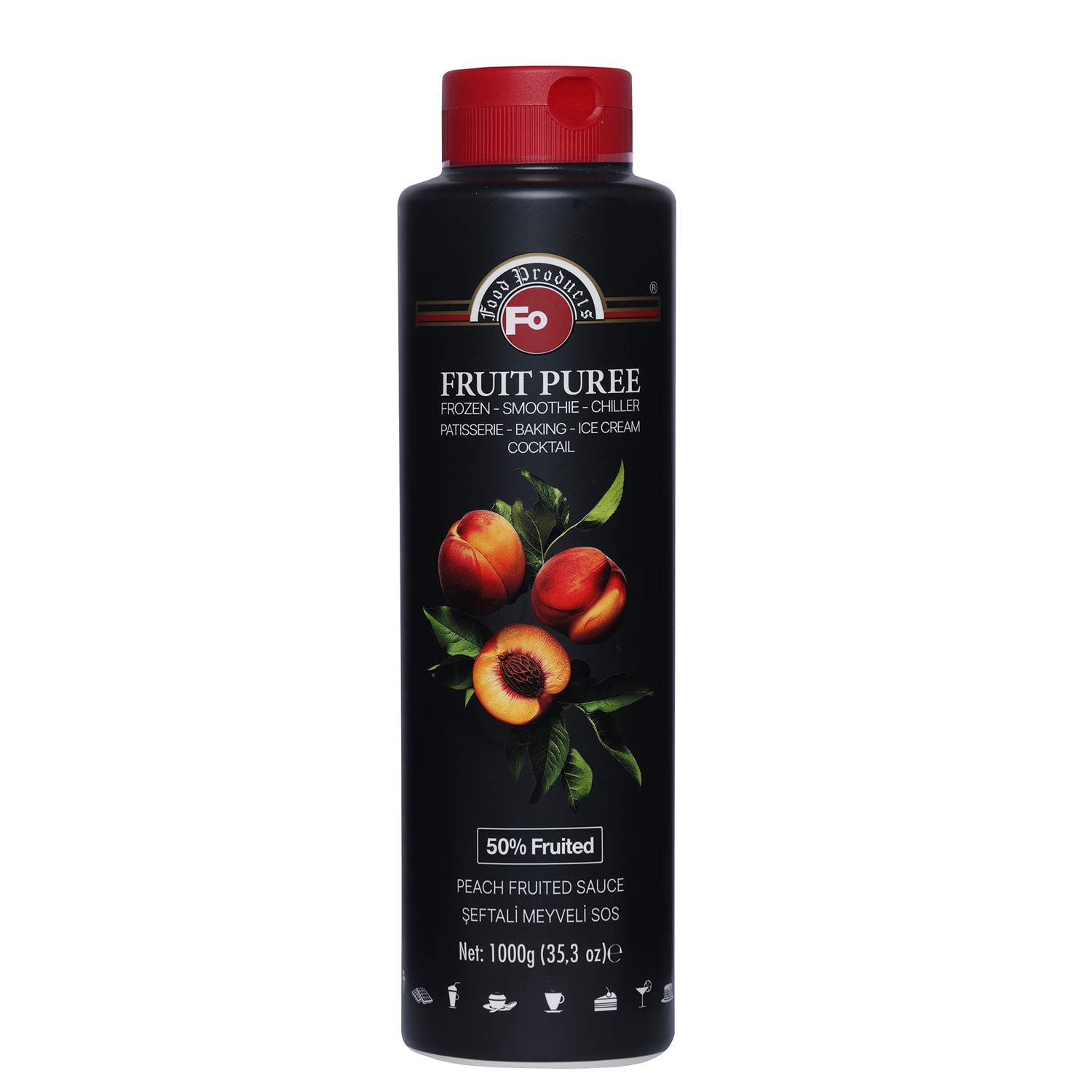 Şeftali Meyveli Sos - Frozen 1 kg