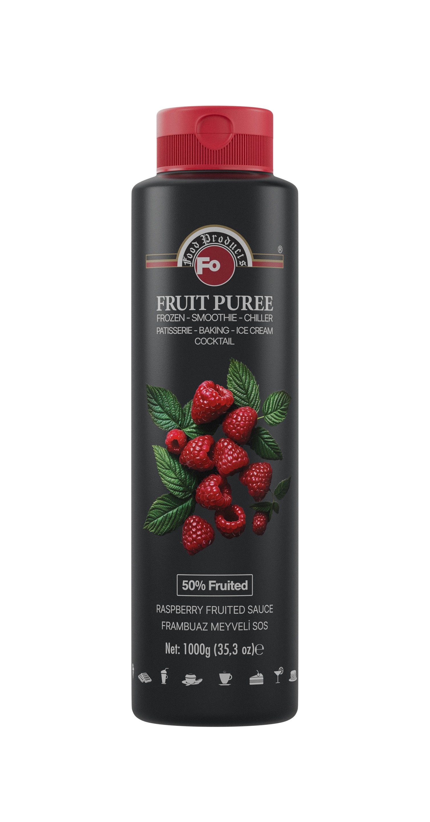 Frambuaz Meyveli Sos - Frozen 1 kg