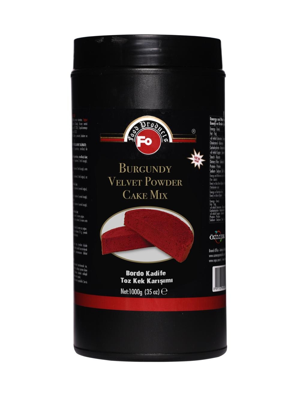 Bordo Kadife Pandispanya Toz Kek Karışımı 1 kg