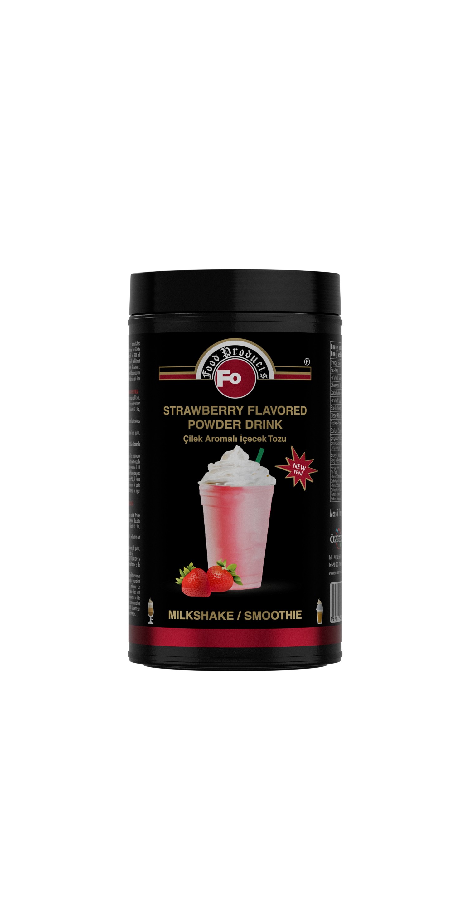 Çilek Aromalı İçecek Tozu Milkshake 1 Kg