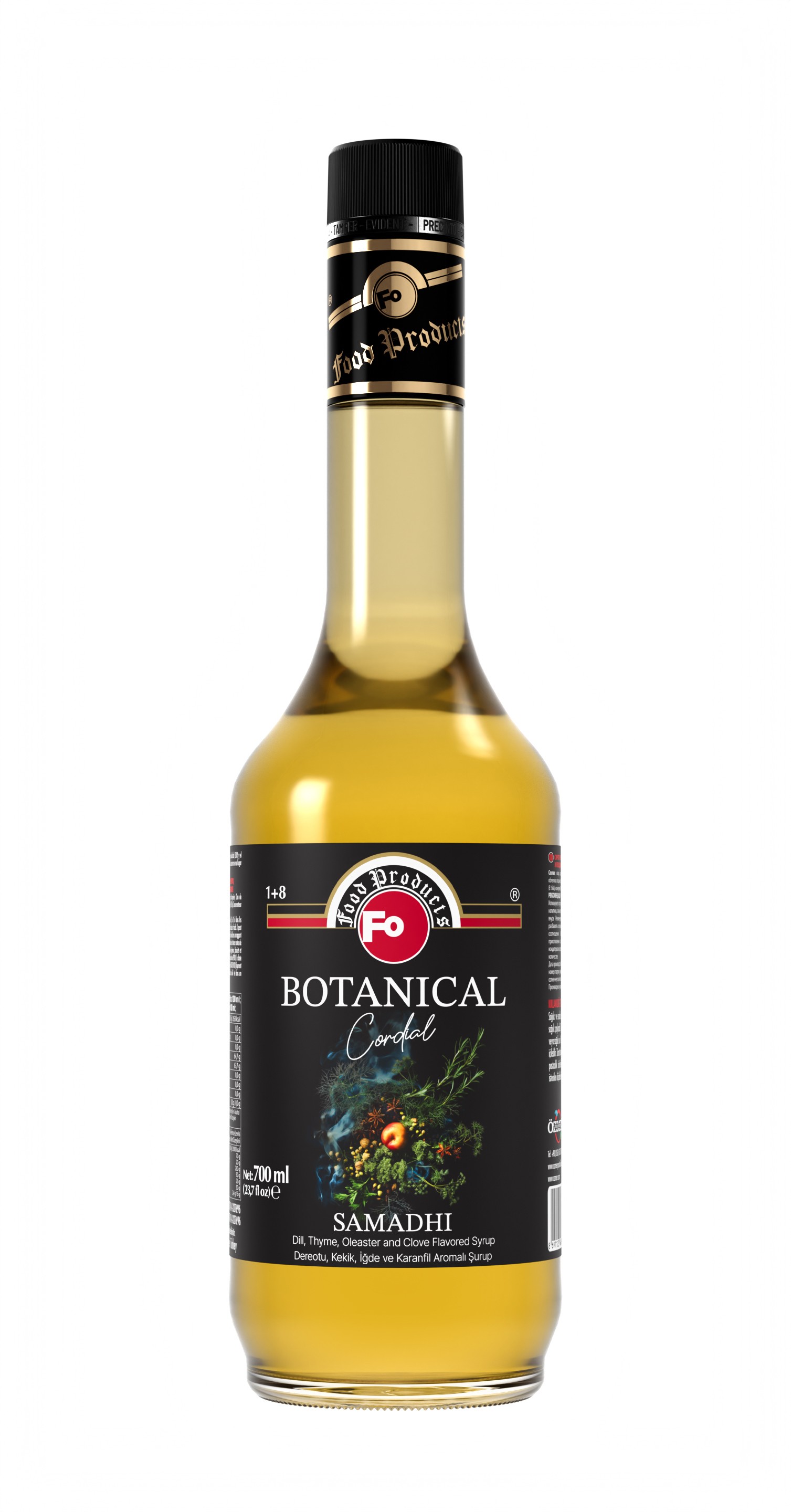 SAMADHI (Botanical Cordial) - Dereotu, Kekik, İğde ve Karanfil Aromalı Şurup 700 ml