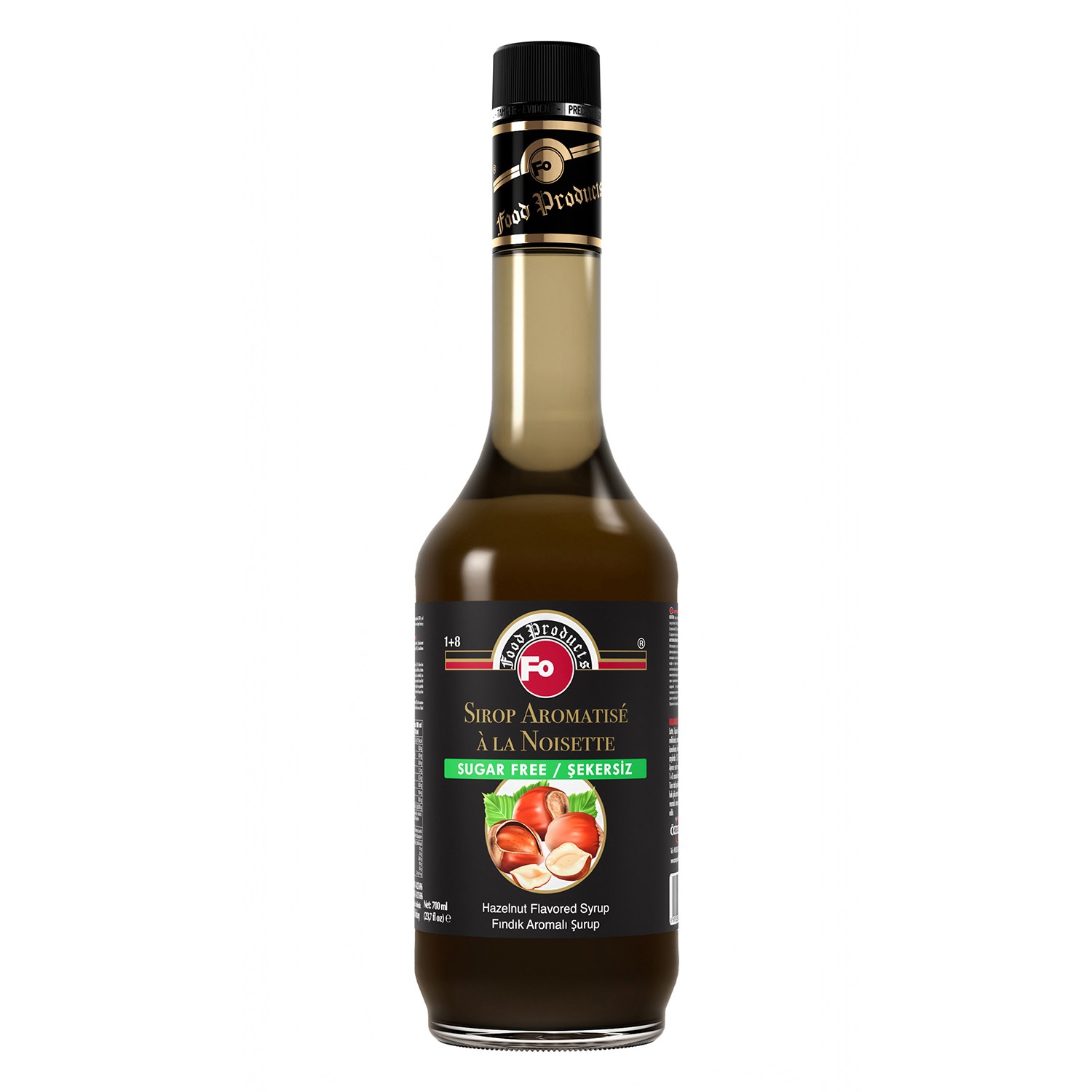 Şekersiz Fındık Aromalı Şurup 700 ml