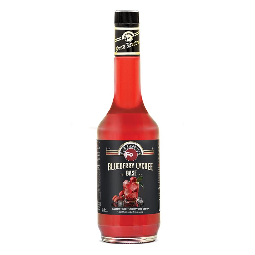 Yaban Mersini ve Liçi Aromalı Şurup - Blueberry Lychee Base 700 ml