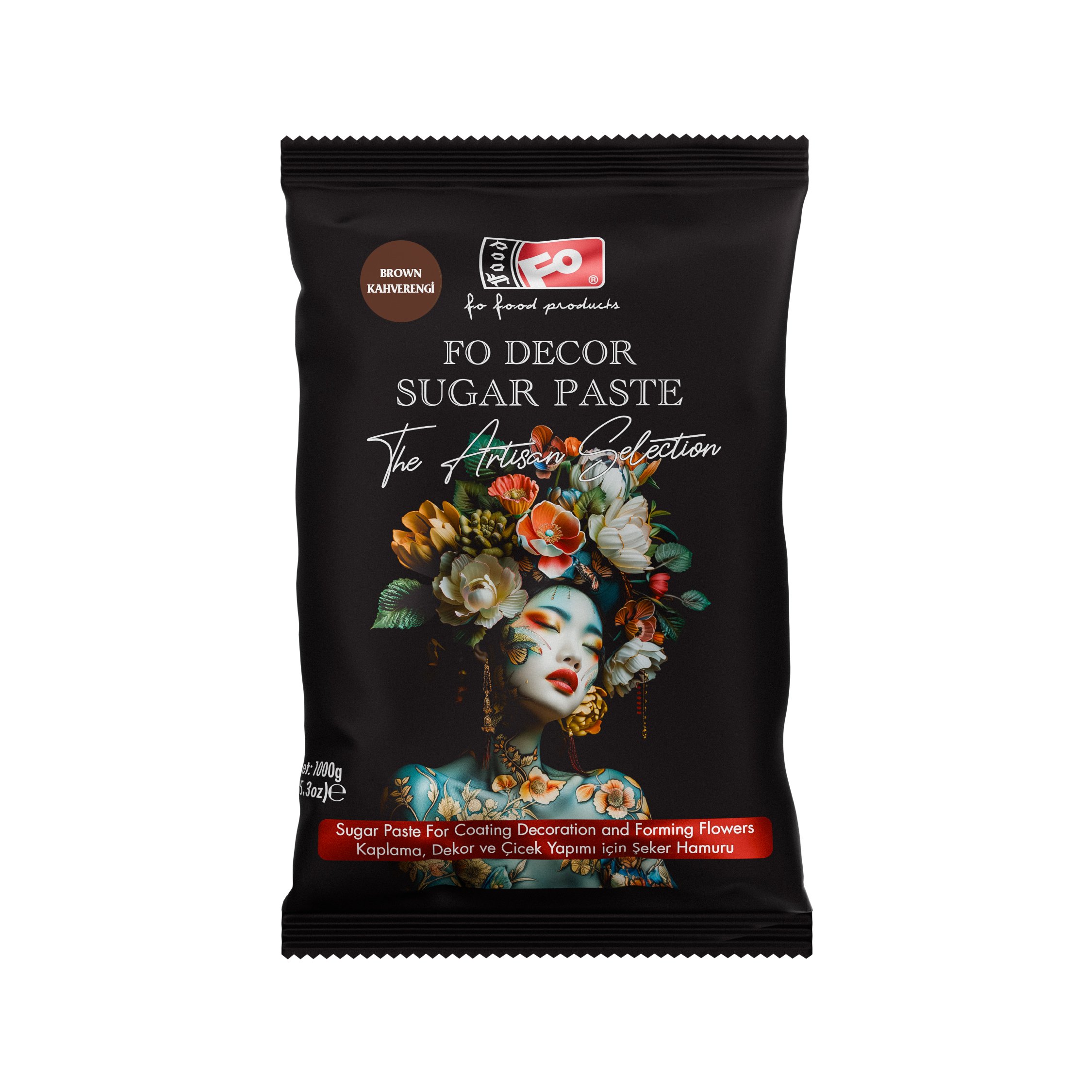 Kahverengi Fodekor Kaplama Dekor Şeker Hamuru 1 kg