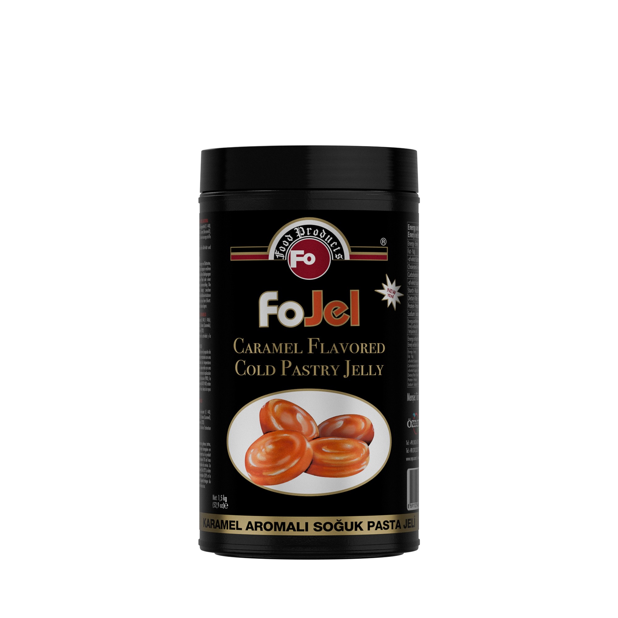 Karamel Aromalı Soğuk Pasta Jeli 1,5 kg