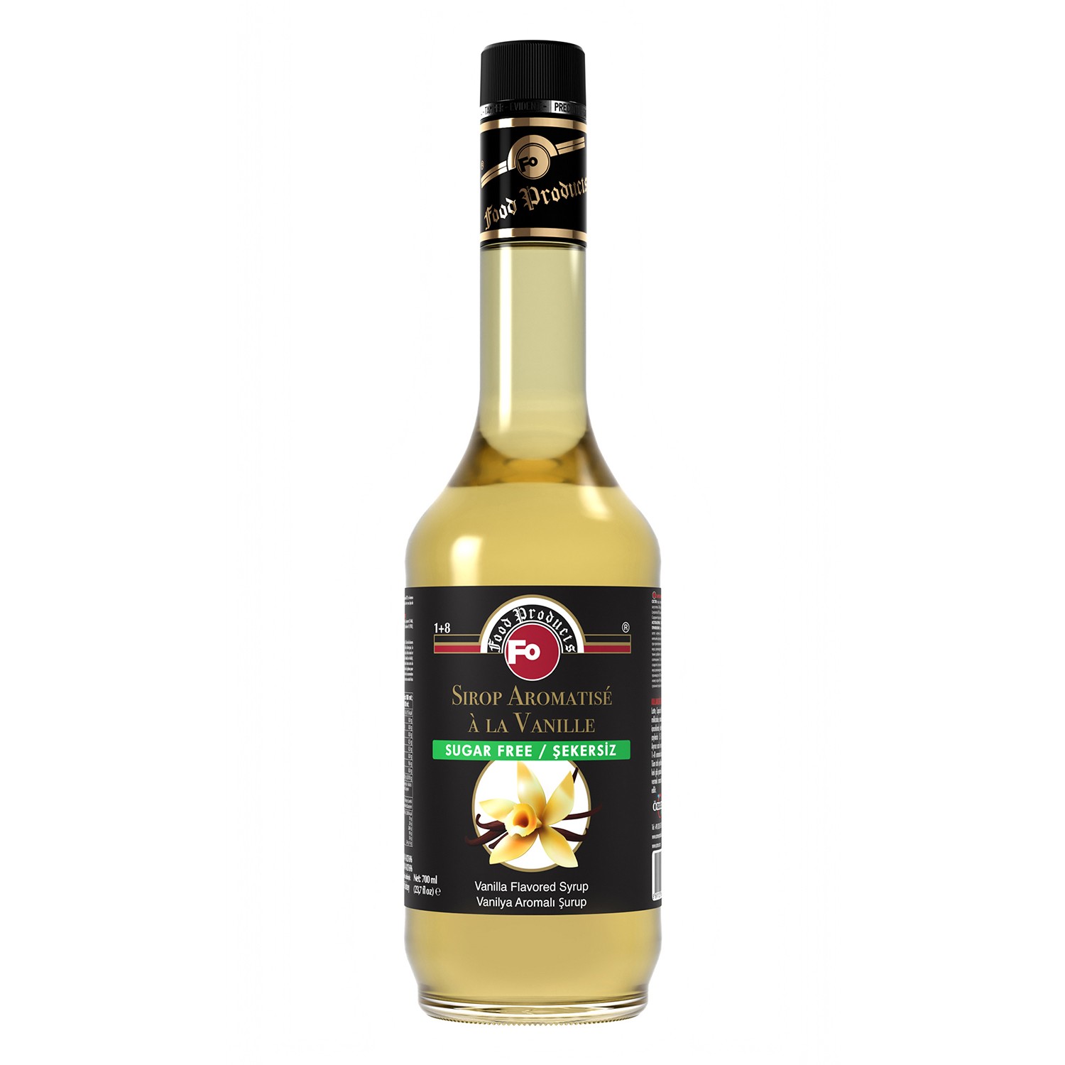 Şekersiz Vanilya Aromalı Şurup 700 ml